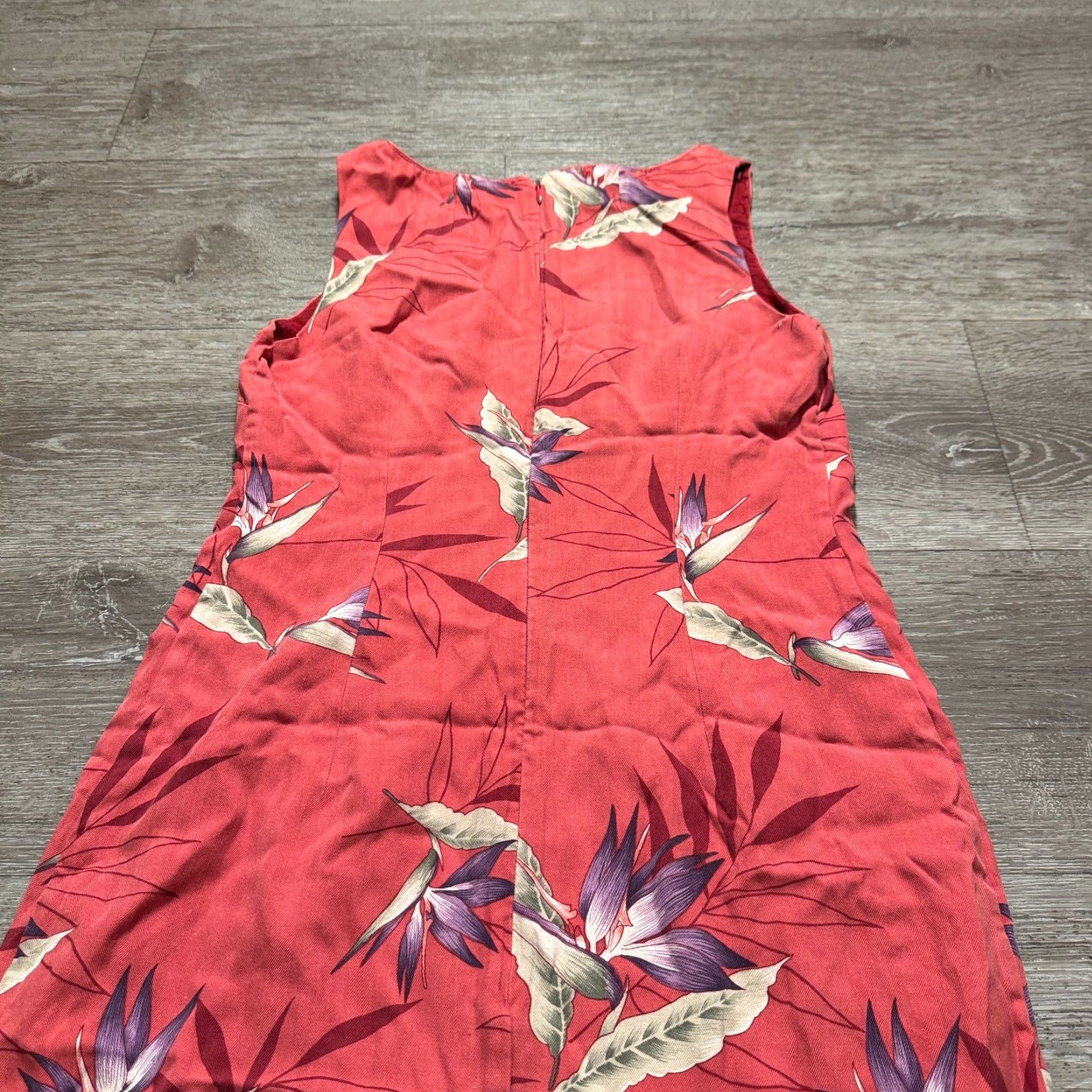 Tommy Bahama VINTAGE Tommy Bahama Dress Womens 6 Sleeveless Floral Pink Silk Maxi 90s Floral Sun Dress Women's Long Sundress Maxi Size M / US 6-8 / IT 42-44 - 6 Thumbnail