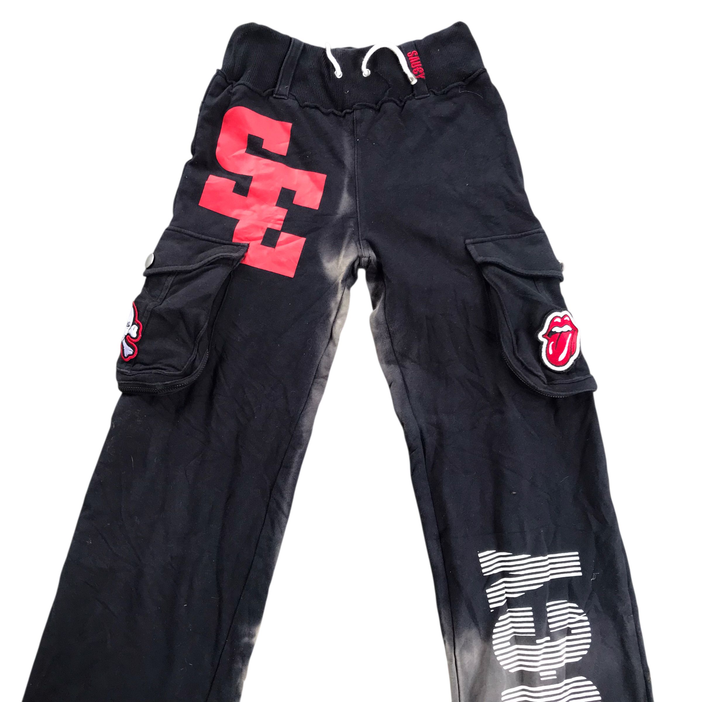 Infinite Archives Rare Vintage Saucy Tactical Pocket Jogger pants Sun Faded Size 26" / US 2 / IT 38 - 2 Thumbnail