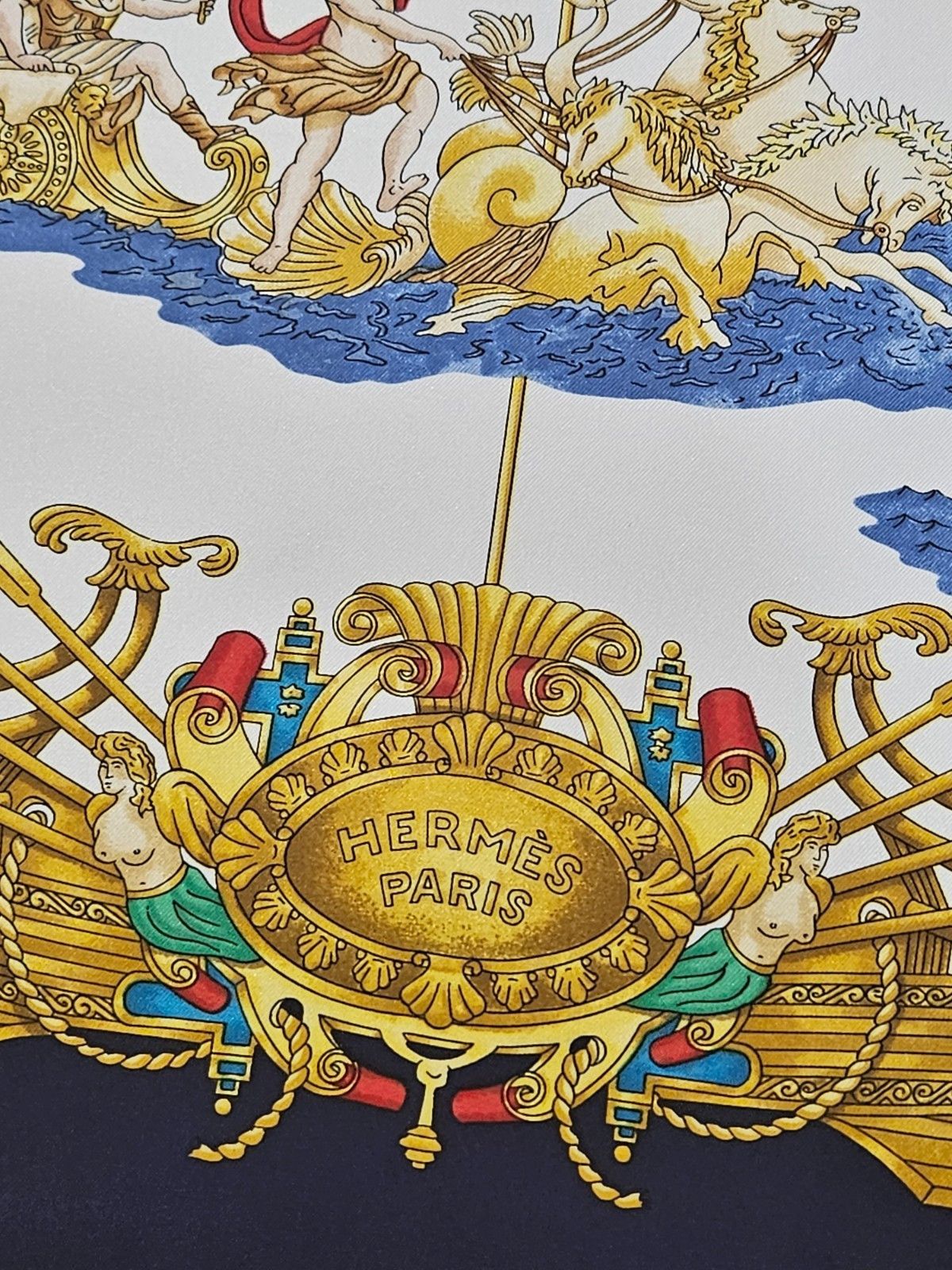 Hermes HERMES Voiles De luminere Silk Scarf Size ONE SIZE - 3 Thumbnail