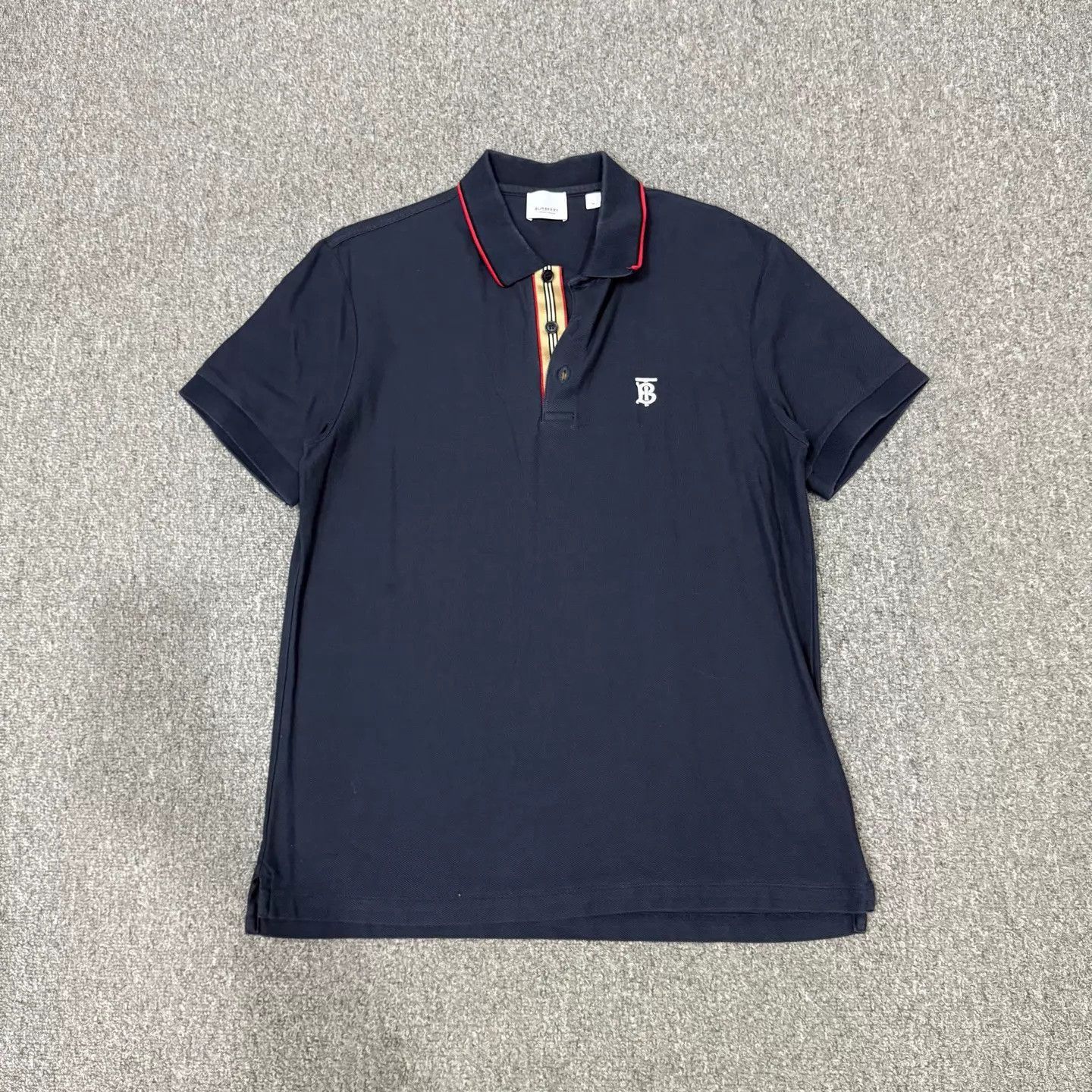 Burberry Blue Short-Sleeve Polo Shirt Size M Size US M / EU 48-50 / 2 - 1 Thumbnail