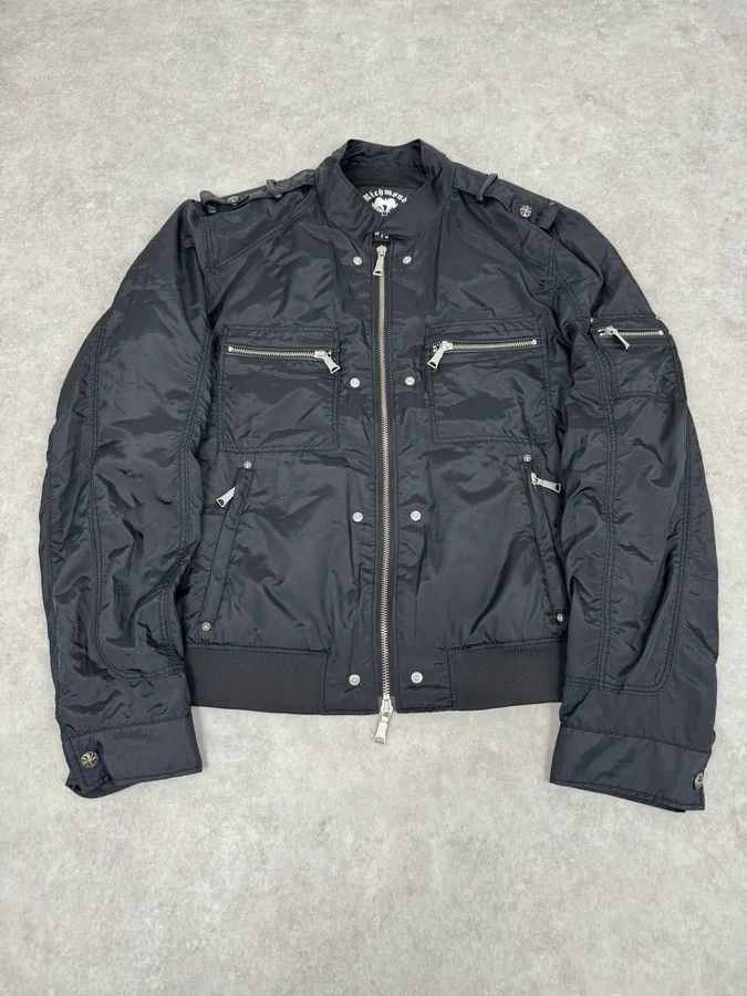 John Richmond 2000s John Richmond Black UK Flag Bomber Jacket Size US M / EU 48-50 / 2 - 1 Thumbnail