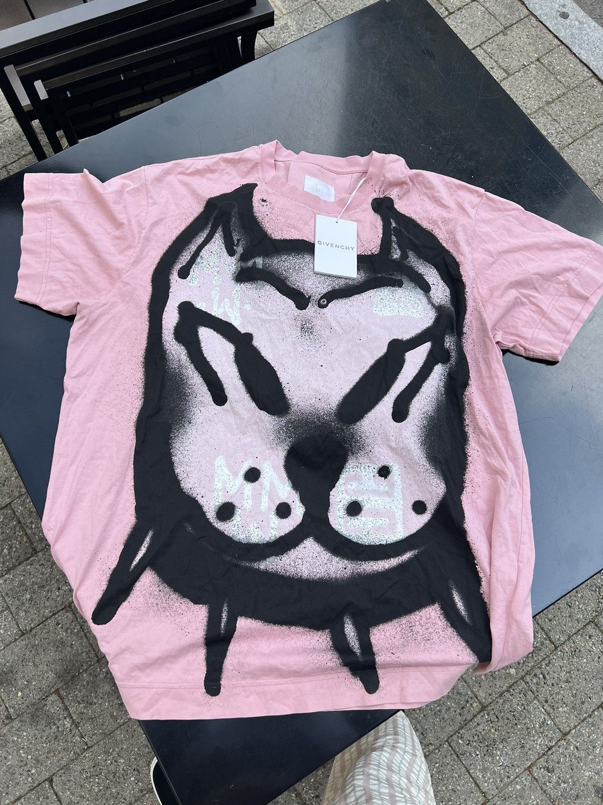 image of Givenchy Oversized T Shirt Mathew Dog in Pink, Men's (Size XL)