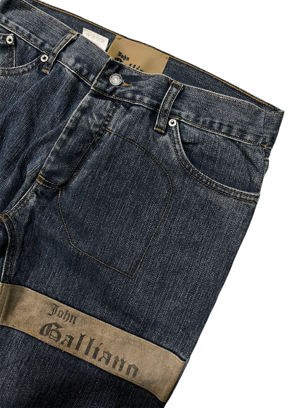 John Galliano John Galliano Painted Denim Pants Size US 29 - 4 Thumbnail
