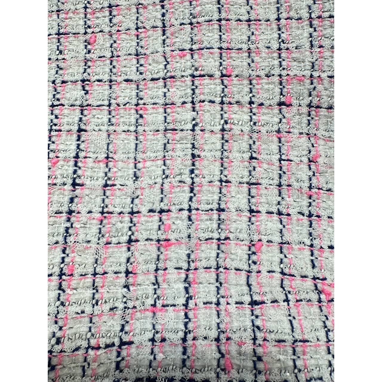Chanel Chanel 14C Pink Tweed Jacket Sz 38 Size S / US 4 / IT 40 - 2 Thumbnail