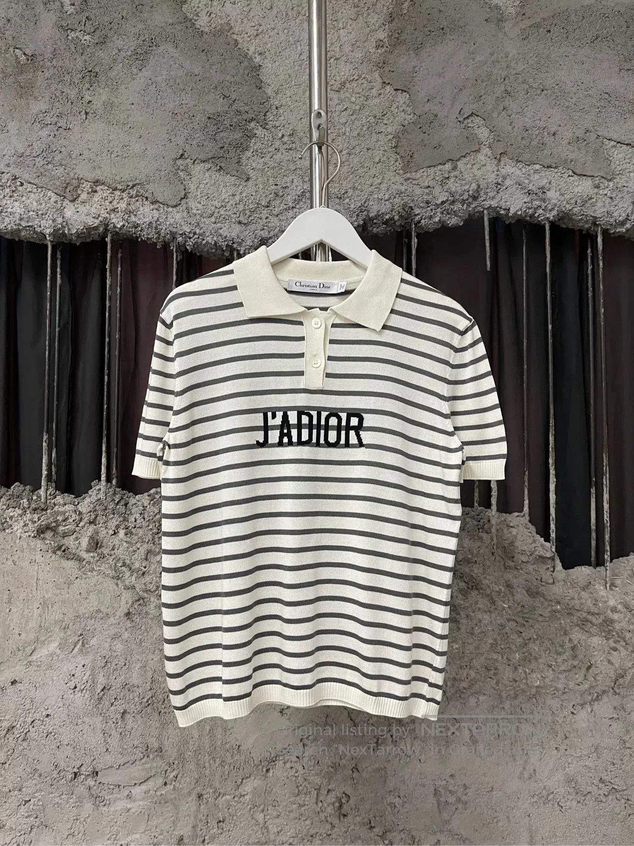Dior Dior Striped Knit Polo Shirt Size 36. Size US XS / EU 42 / 0 - 1 Thumbnail