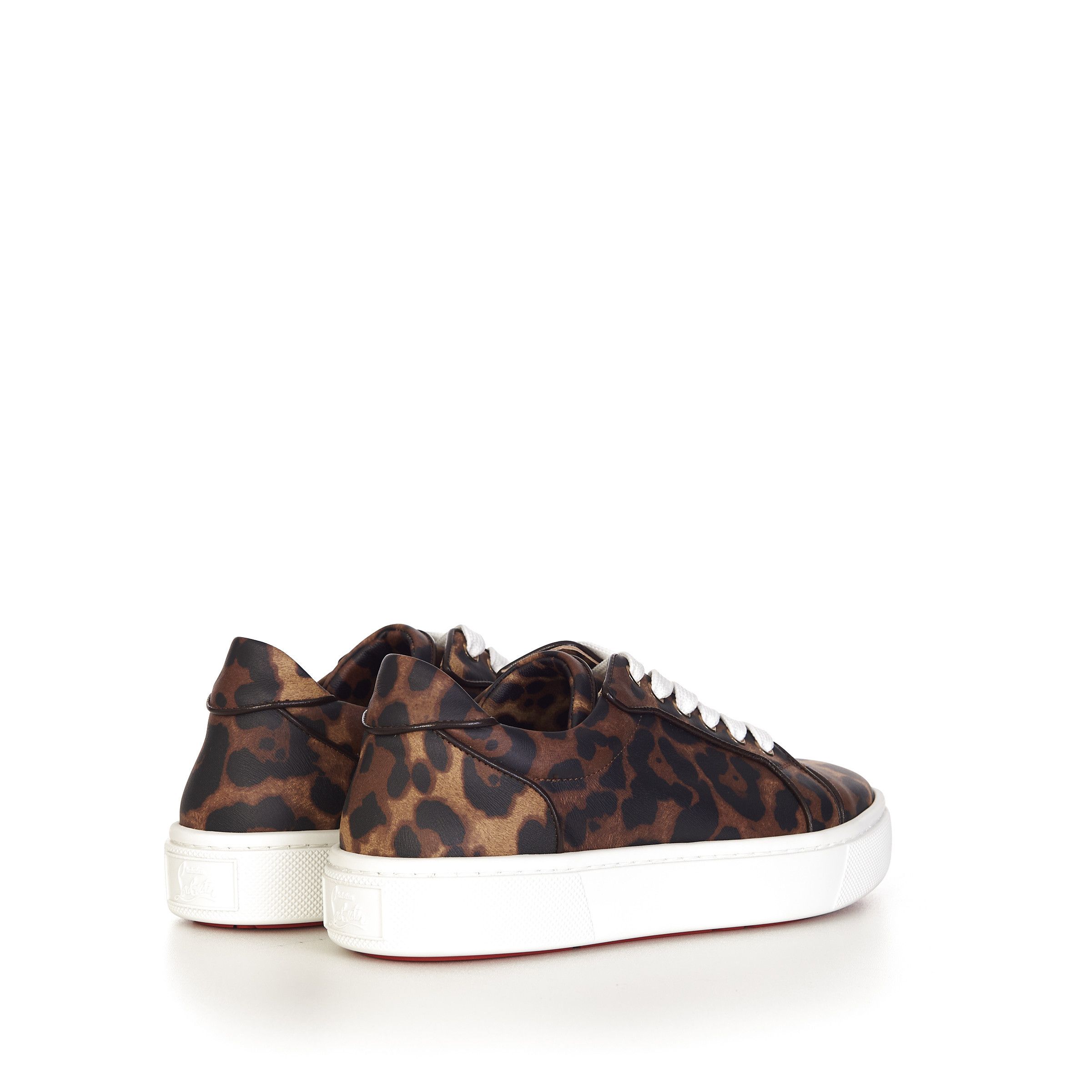Christian Louboutin Lowtop Sneakers Vieirissima Orlato In Leopard Pattern Size US 5.5 / IT 35.5 - 7 Thumbnail