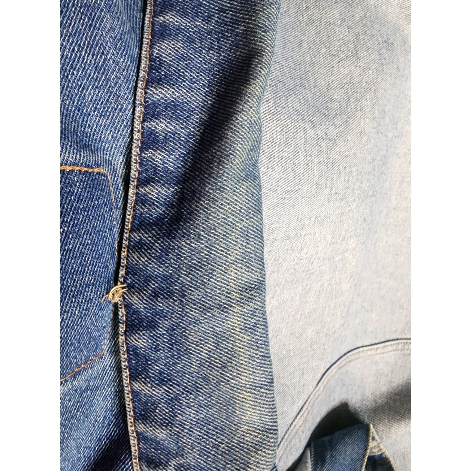 Route 66 VINTAGE Route 66 Jacket Mens L Blue Denim 90s Jean Distressed Jeanswear Size US 33 - 4 Thumbnail