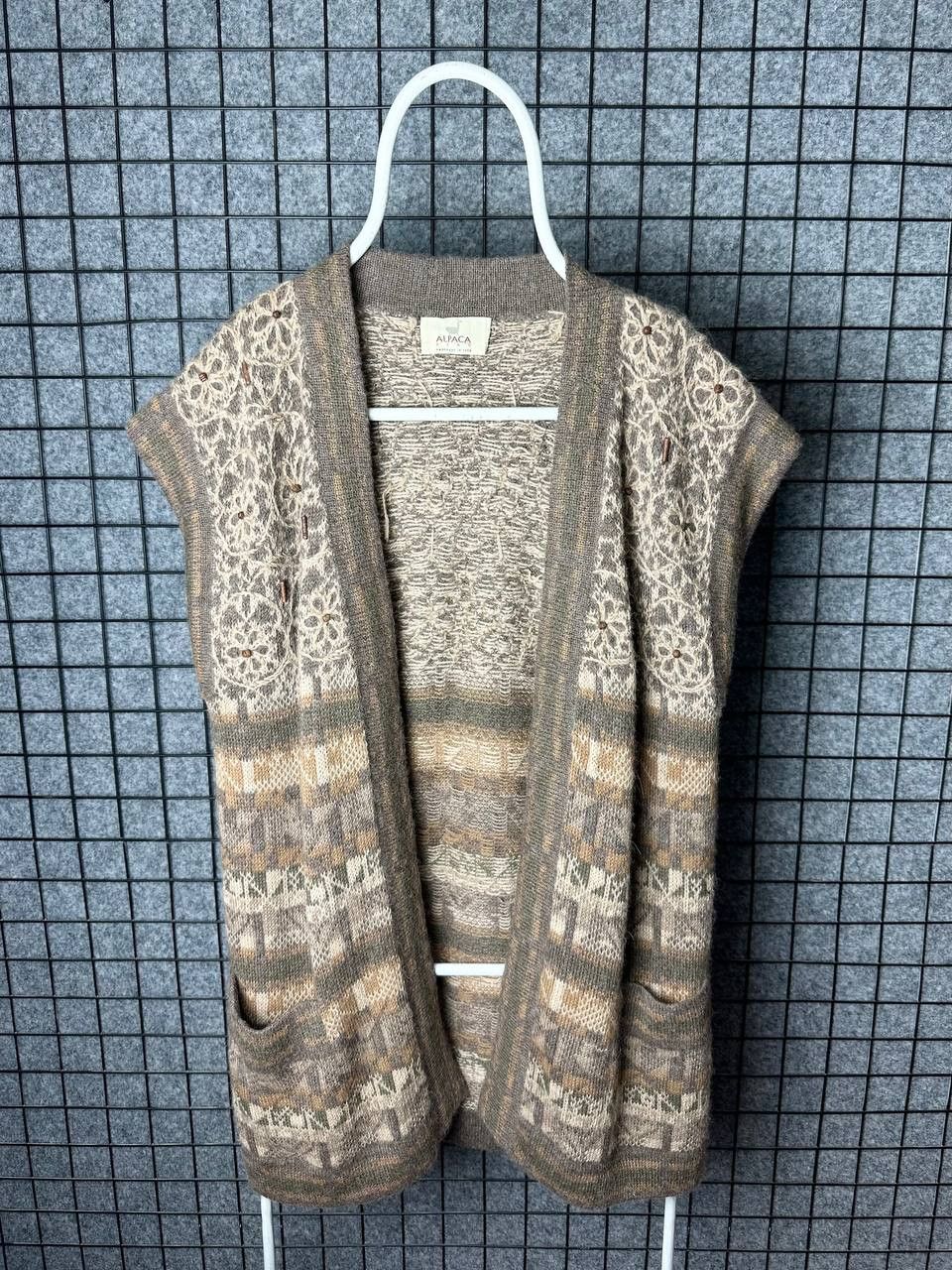 Vintage Vintage Alpaca vest sweater 90s suze Medium Size M / US 6-8 / IT 42-44 - 1 Thumbnail