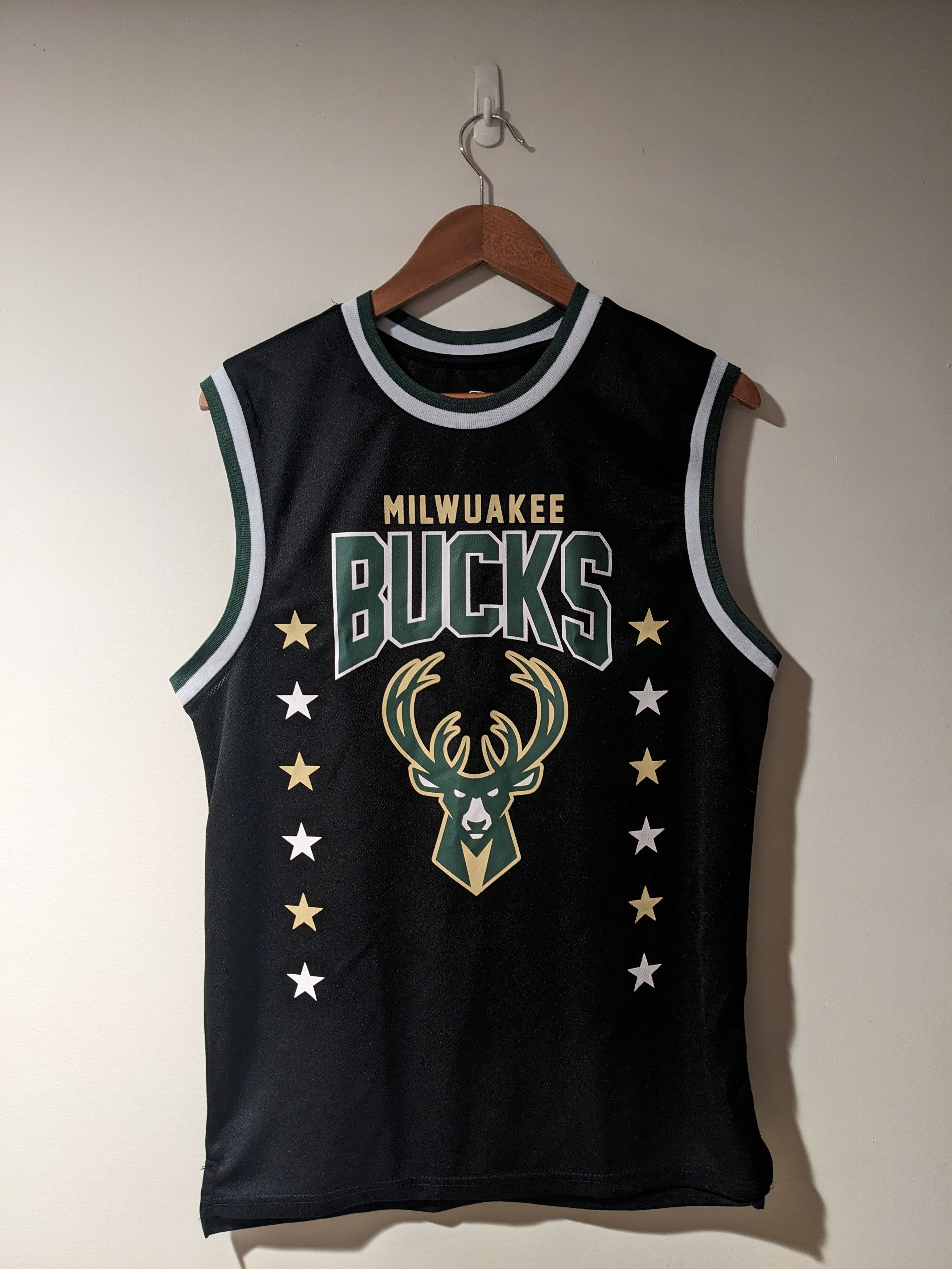 NBA Milwaukee Bucks NBA Basketball Black Medium Jersey Size US M / EU 48-50 / 2 - 1 Thumbnail