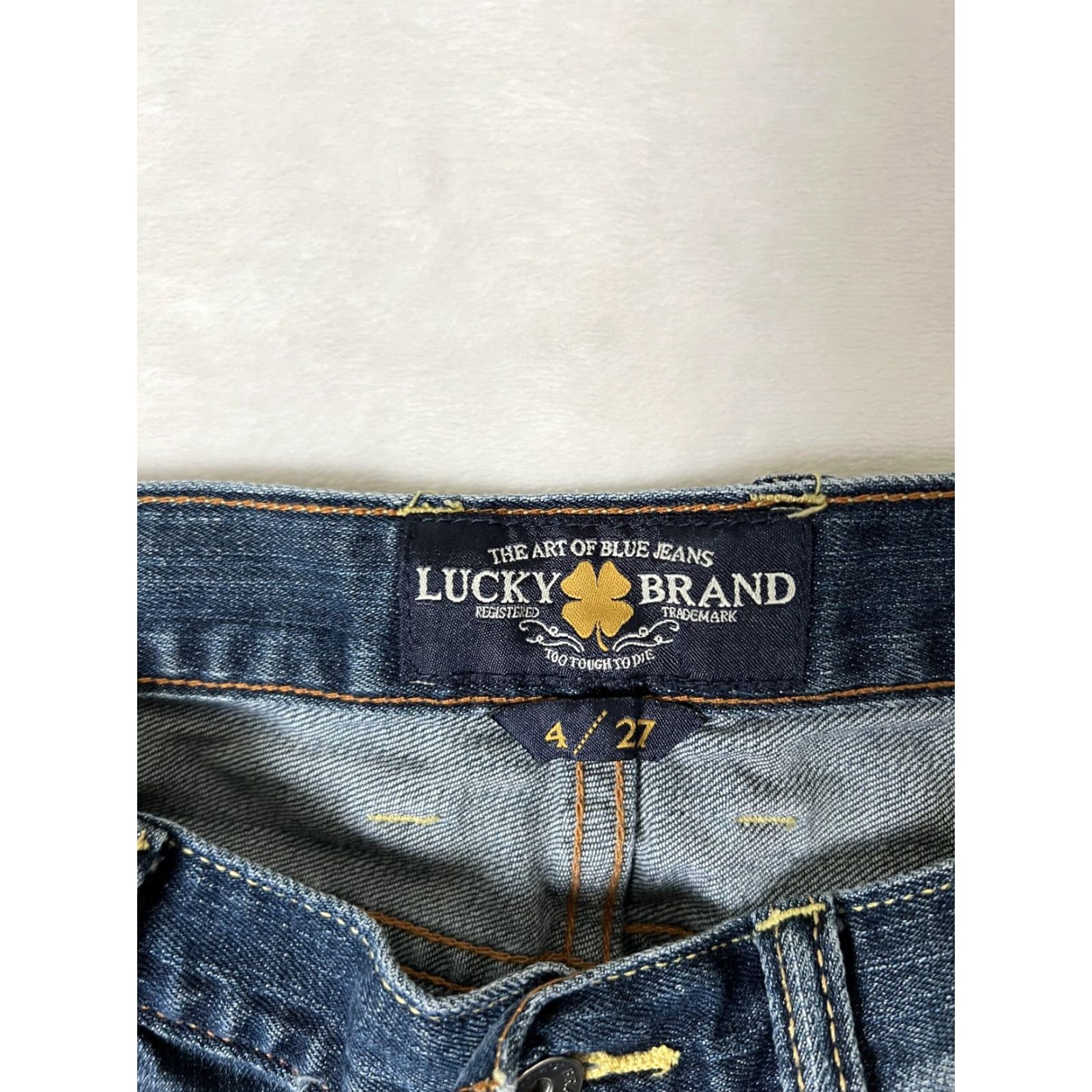 Lucky Brand Lucky Brand Denim Shorts Womens 4 27 Blue Abbey Cut-Off Short Raw Hem Jeans Casual Size 27" / US 4 / IT 40 - 2 Thumbnail