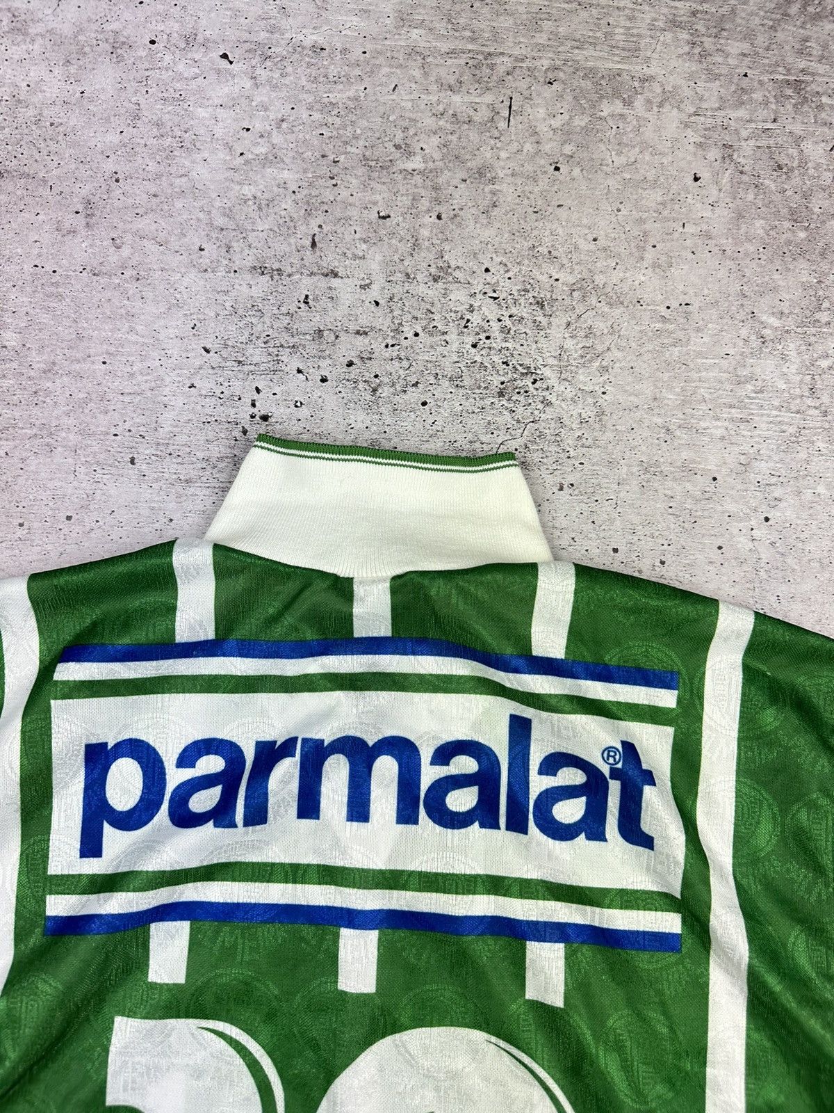 Vintage 1993/94 Rhumell Palmeiras #10 Match Worn Home Jersey Size US L / EU 52-54 / 3 - 21 Thumbnail