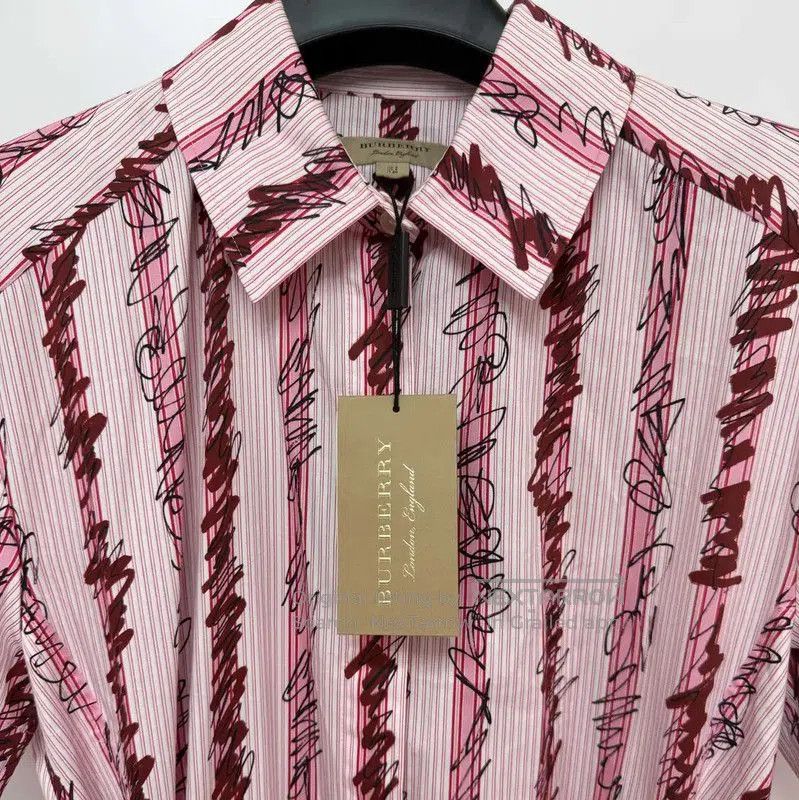Burberry Burberry Pink Printed Cotton Short Sleeve Dress. Size M / US 6-8 / IT 42-44 - 6 Thumbnail