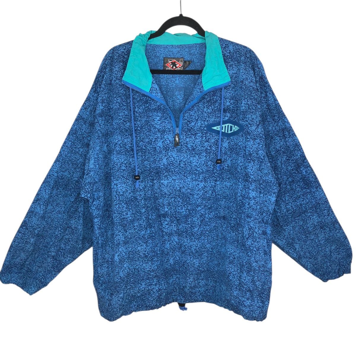 Gotcha GOTCHA Blue Nylon Pullover Windbreaker 80s/90s Surf Skate Size US XL / EU 56 / 4 - 1 Thumbnail