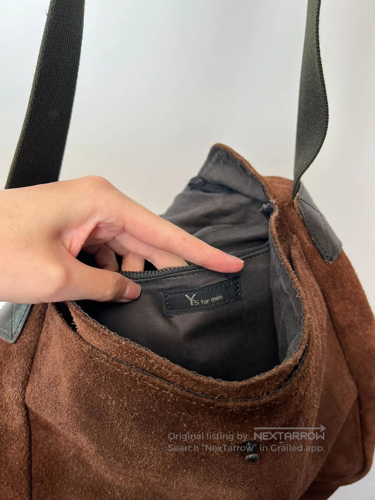 Yohji Yamamoto Yohji Yamamoto Suede Crossbody Bag. Size ONE SIZE - 5 Thumbnail