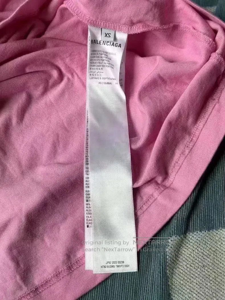 Balenciaga Balenciaga Pink Crystal Short Sleeve Top. Size US XS / EU 42 / 0 - 4 Thumbnail