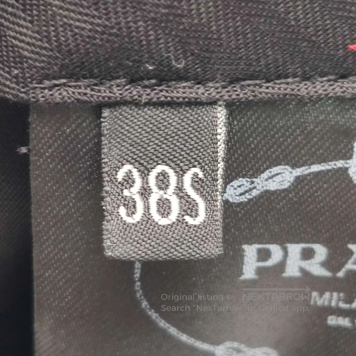 Prada Prada Wool Blend Triangle Logo Trousers . Size 37" - 7 Thumbnail