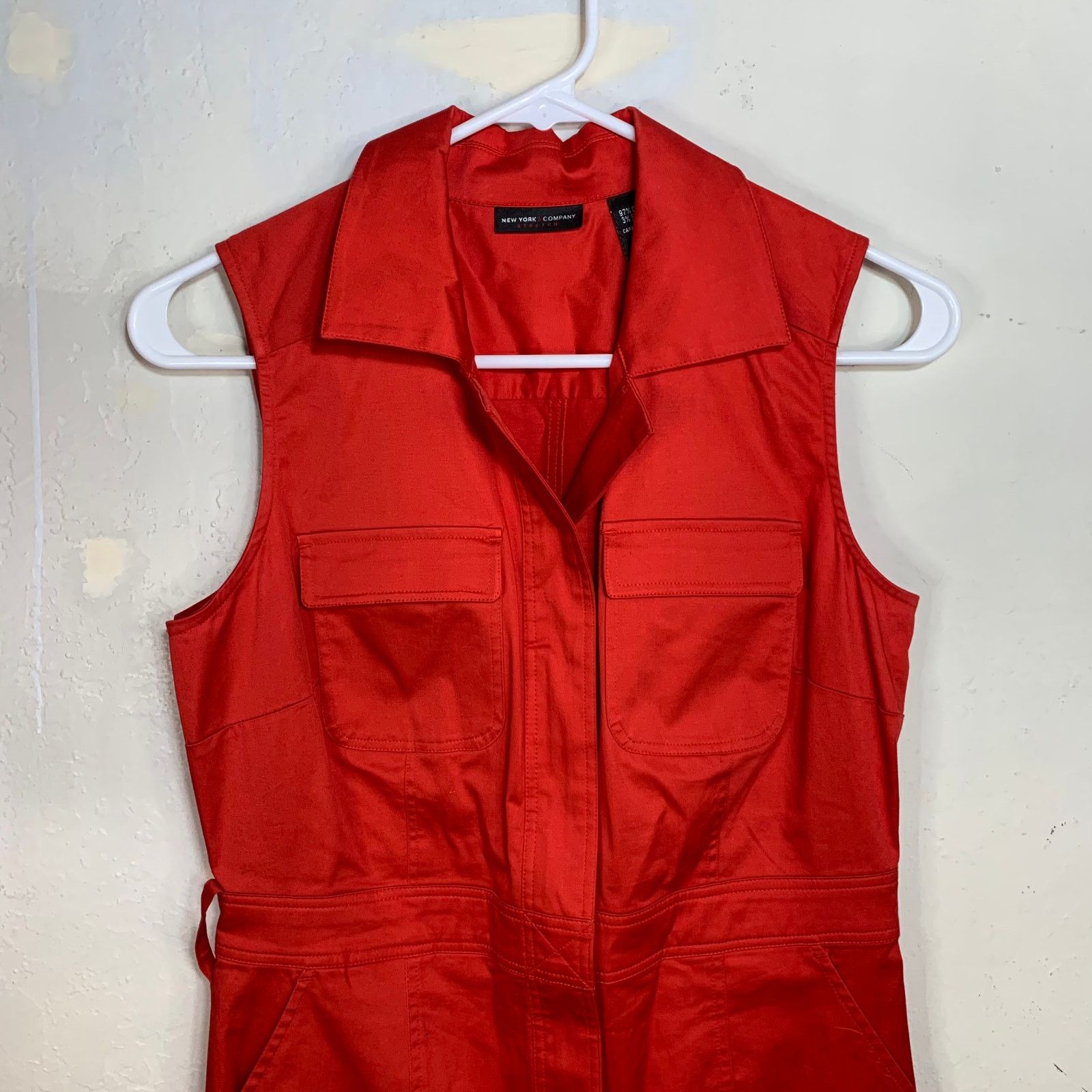 Other New York & Company Orange Sleeveless Zip Up Dress Size 2 Size XS / US 0-2 / IT 36-38 - 5 Thumbnail
