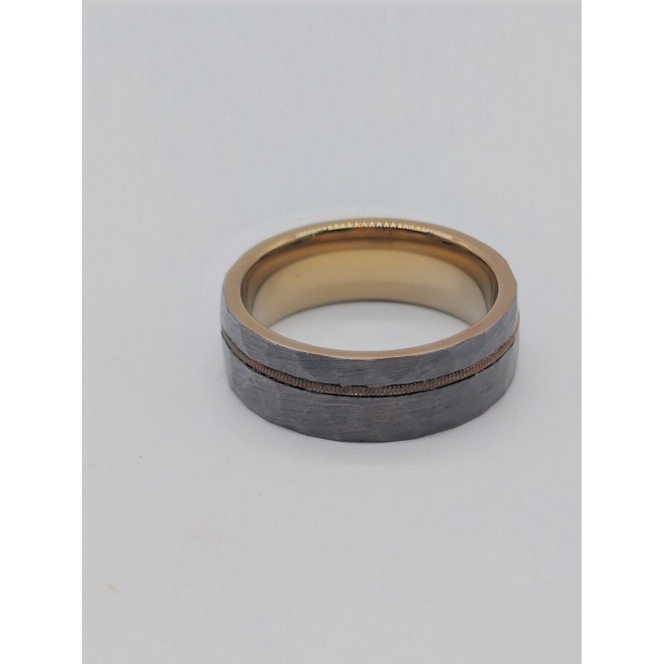 Other Gray Zeus Hammered Tungsten Carbide Guitar String Ring Size ONE SIZE - 4 Thumbnail