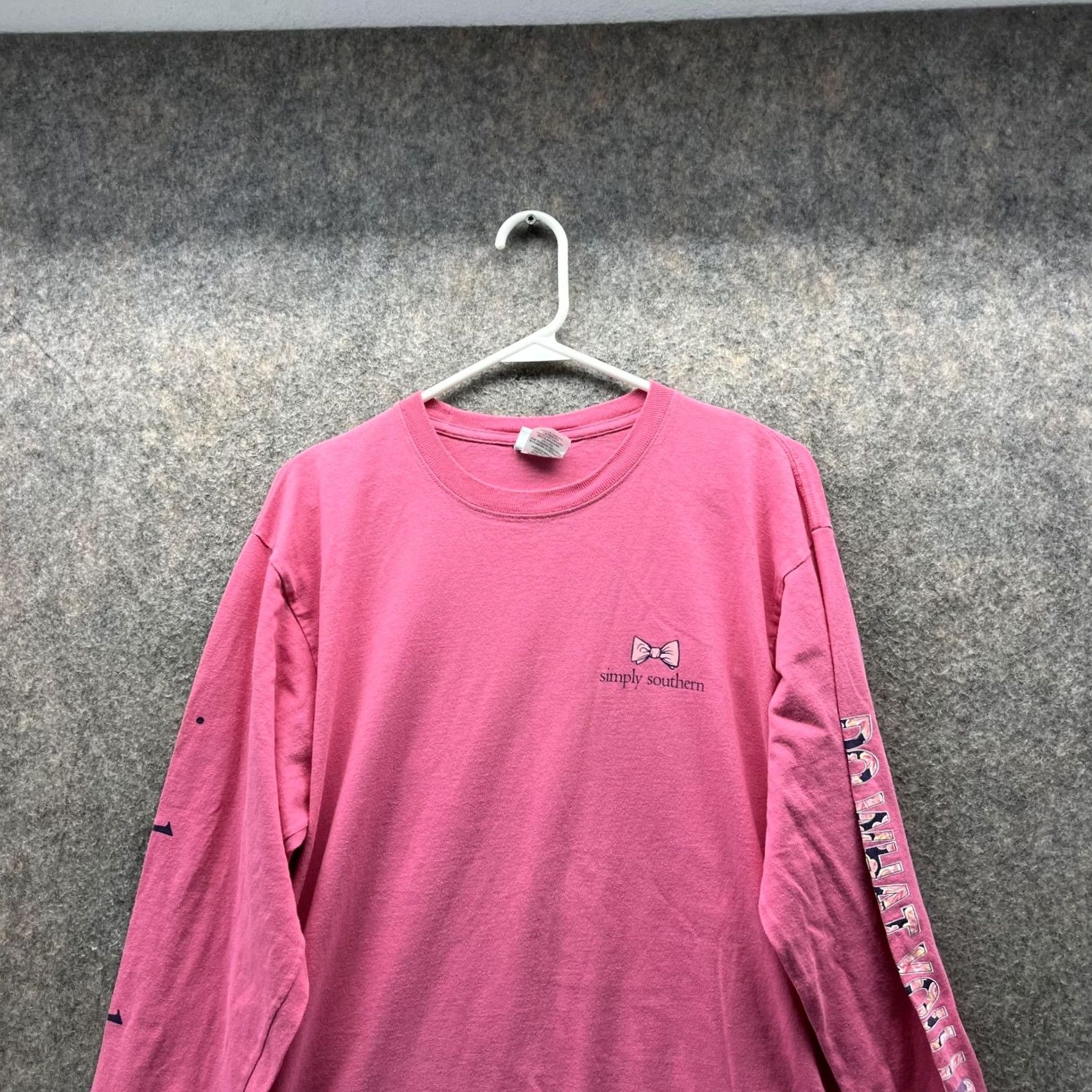Pinko Simply Southern Shirt Men Large Pink White Casual Tee Crewneck Long Sleeve Size US L / EU 52-54 / 3 - 2 Thumbnail