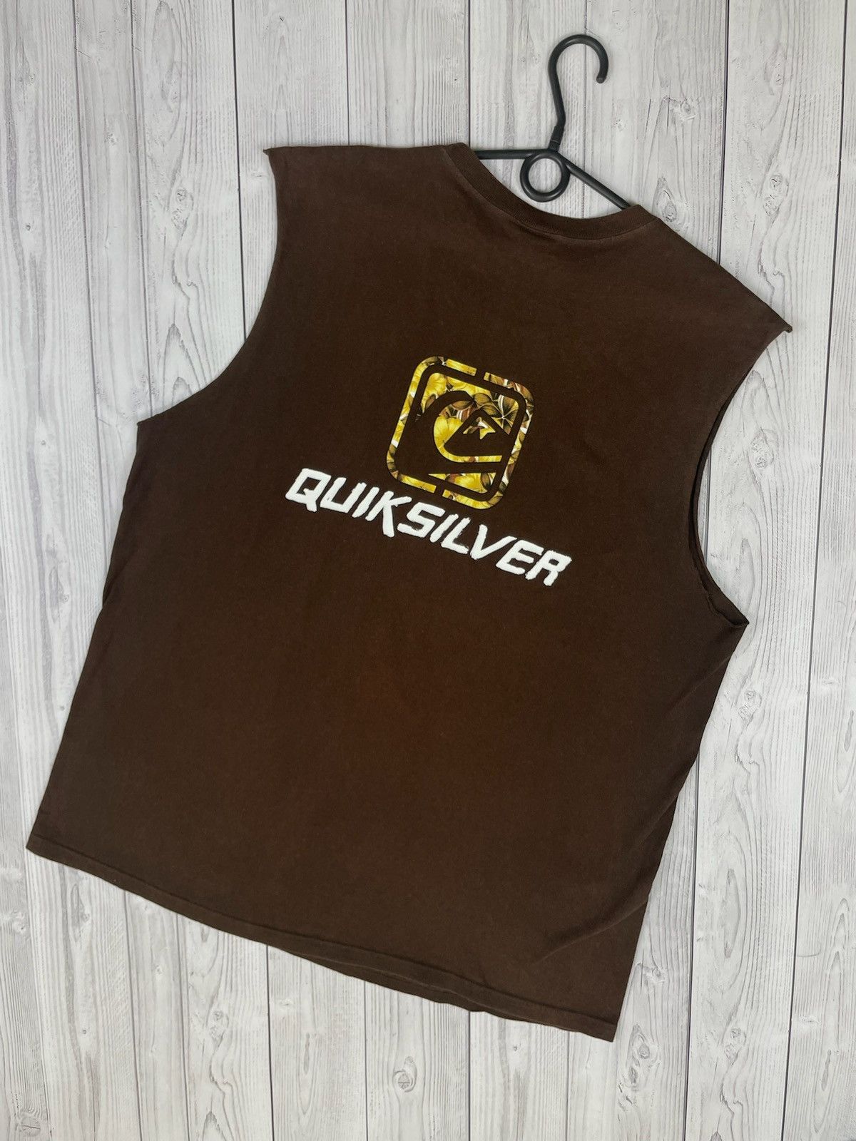 Quiksilver Vintage Quiklsilver brown tee USA size XL rare Size US XL / EU 56 / 4 - 5 Thumbnail