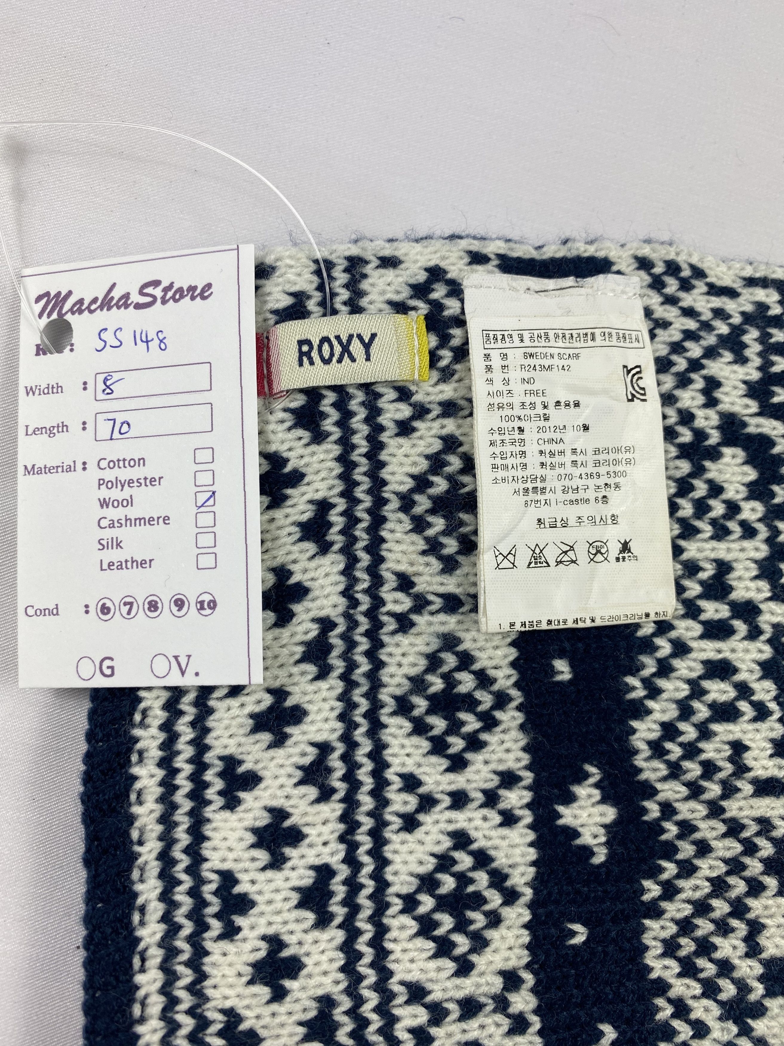 Vintage Roxy Scarf / Muffler / Neckwear Size ONE SIZE - 5 Thumbnail