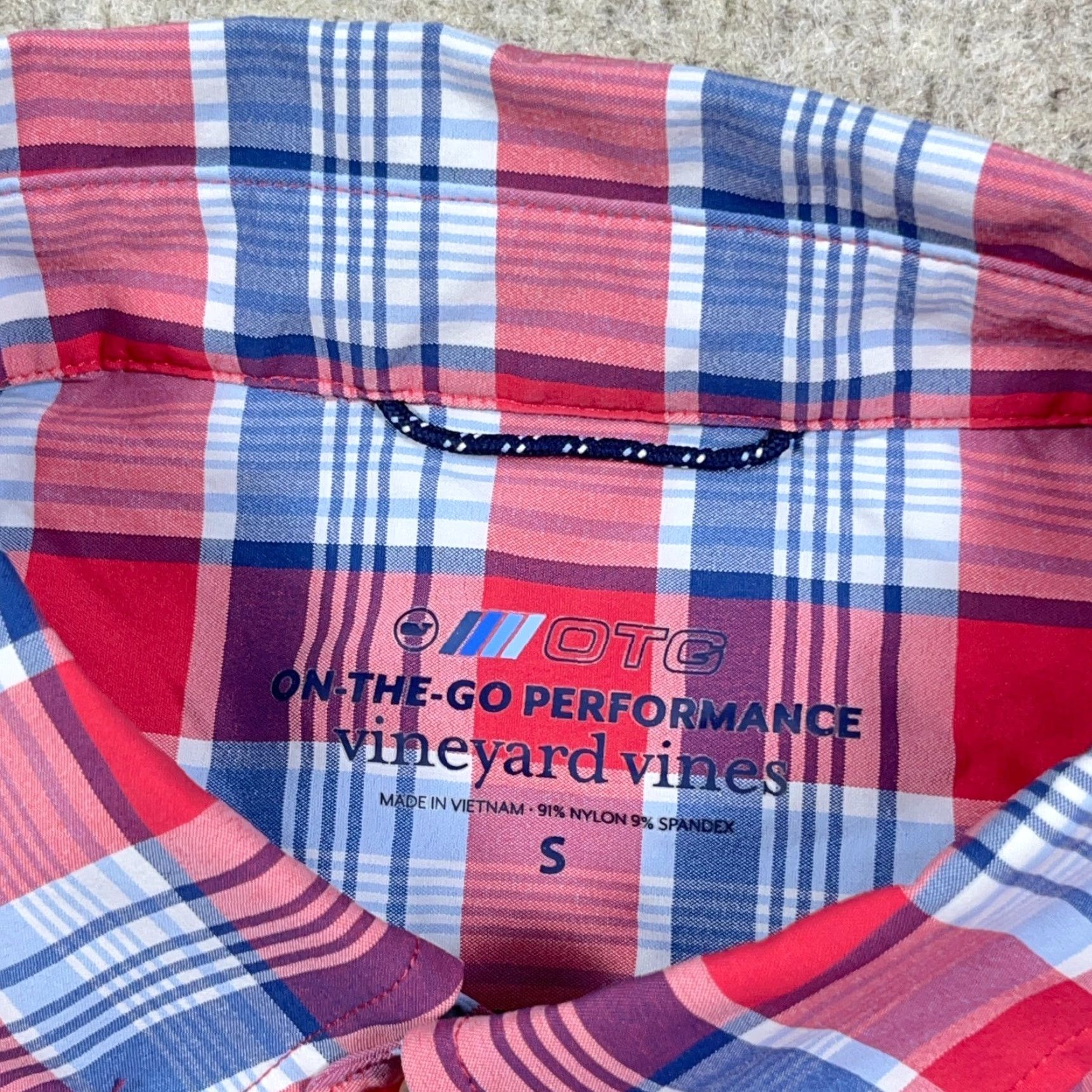 Vineyard Vines Vineyard Vines Shirt Men S Pink Plaid Button-Up On The Go Nylon TPC Boston Size US S / EU 44-46 / 1 - 4 Thumbnail