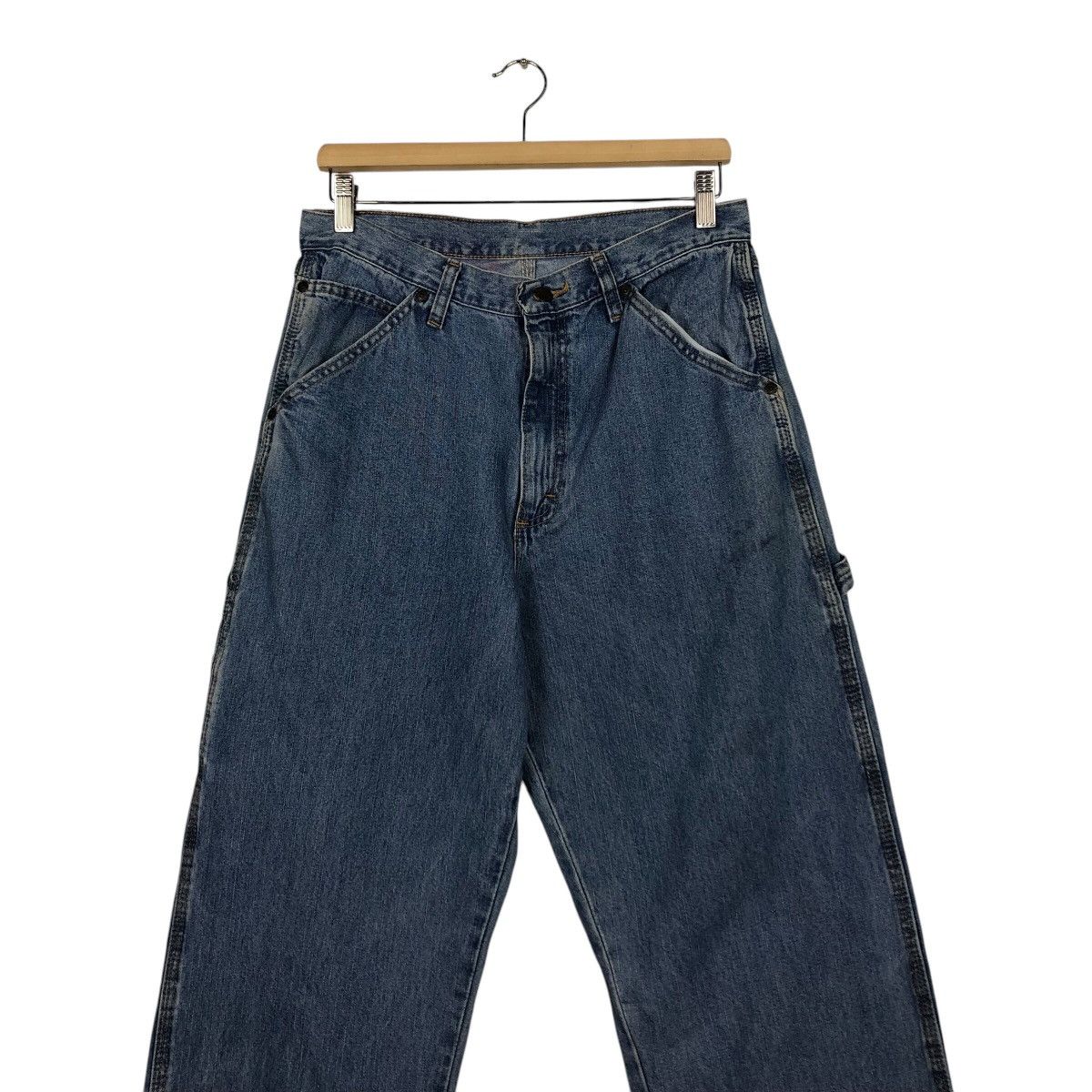 Japanese Brand × Vintage 📌Vintage Wrangler Denim Jeans Worker Wear Issey Miyake Size US 32 / EU 48 - 9 Thumbnail