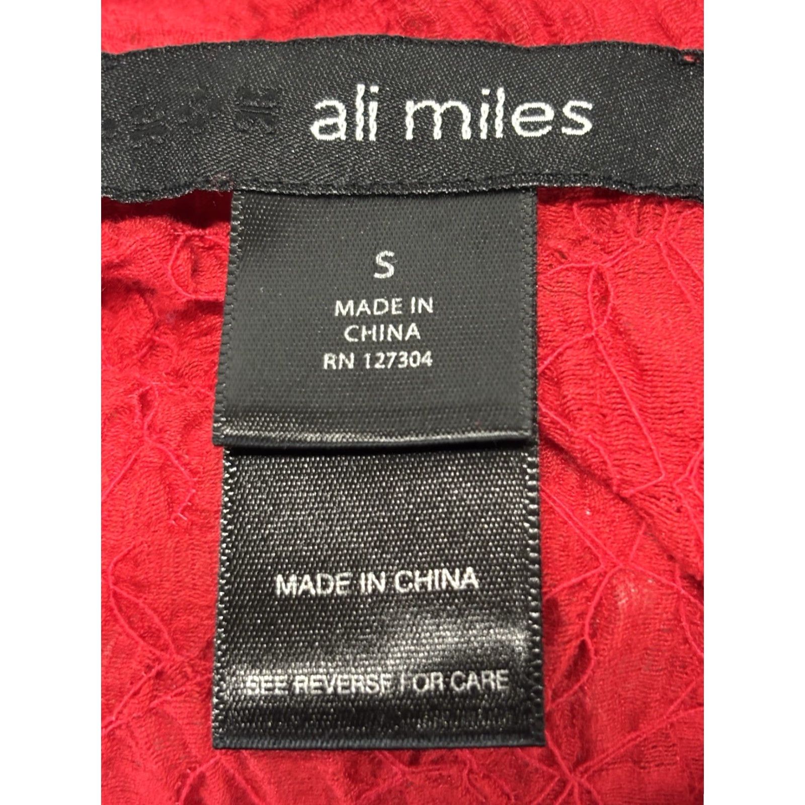Vintage VINTAGE Ali Miles Tunic Shirt Women Small Red Cowl Neck Crinkle Lagenlook Artsy - Cotton Blend Pullover Long Sleeve Size Small Mens? Wait. Size S / US 4 / IT 40 - 6 Thumbnail