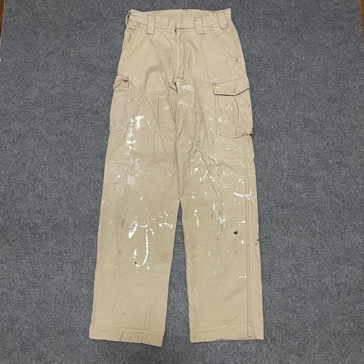 Vintage Vintage Cargo Six Pockets Splattered Paint Pant Size US 27 - 1 Thumbnail