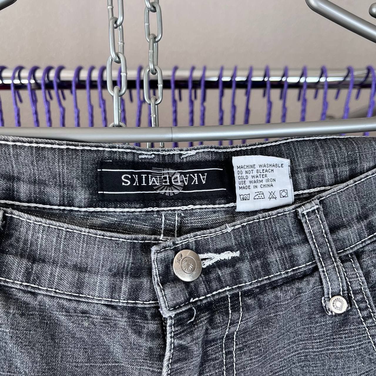 Akademiks × Vintage Vintage Akademiks Rap Wide Baggy Denim Shorts Jnco Style Size US 36 / EU 52 - 7 Thumbnail