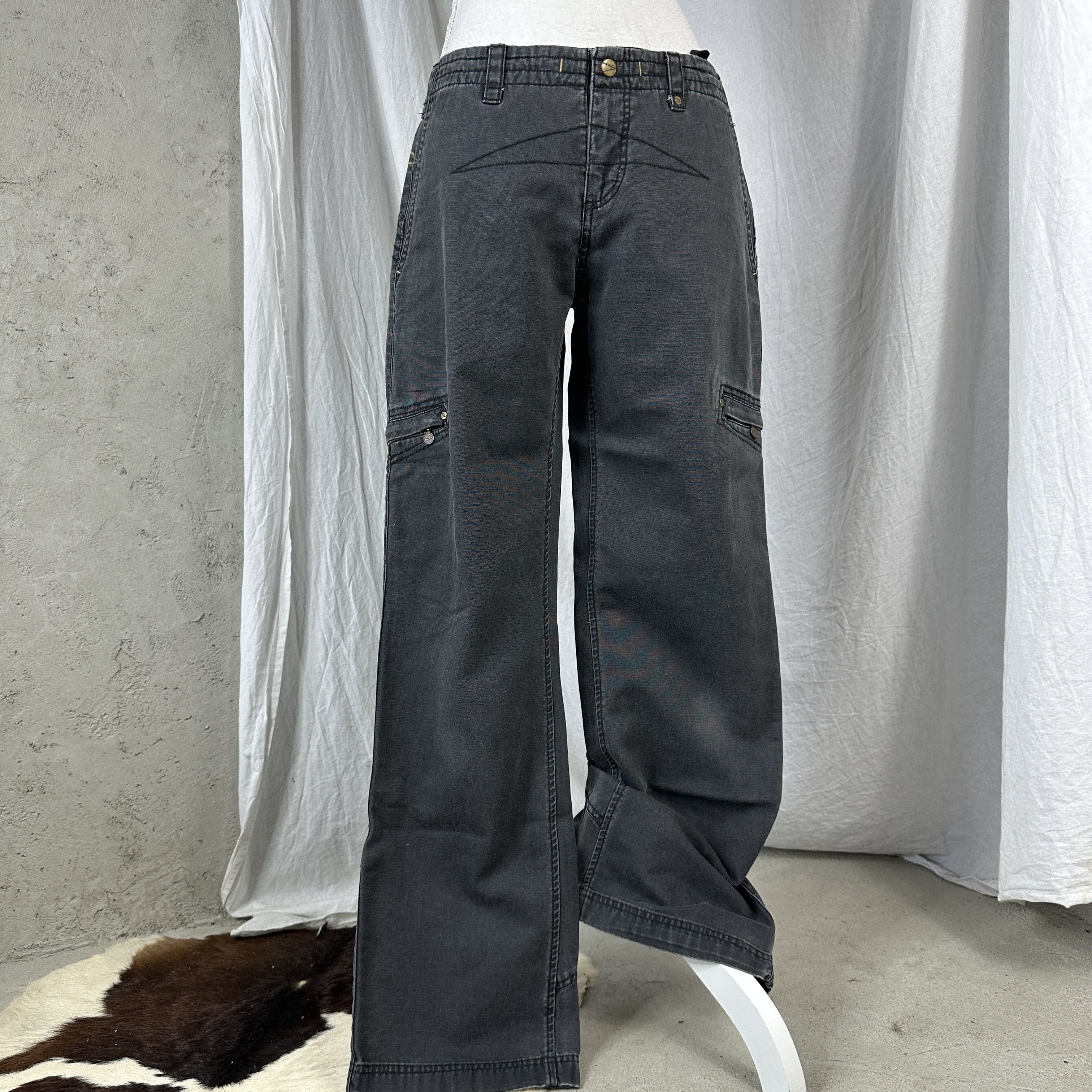 Nike × Vintage Sportswear Y2K Cargo Nike Vintage Washed&Faded Pants Size US 30 / EU 46 - 8 Thumbnail