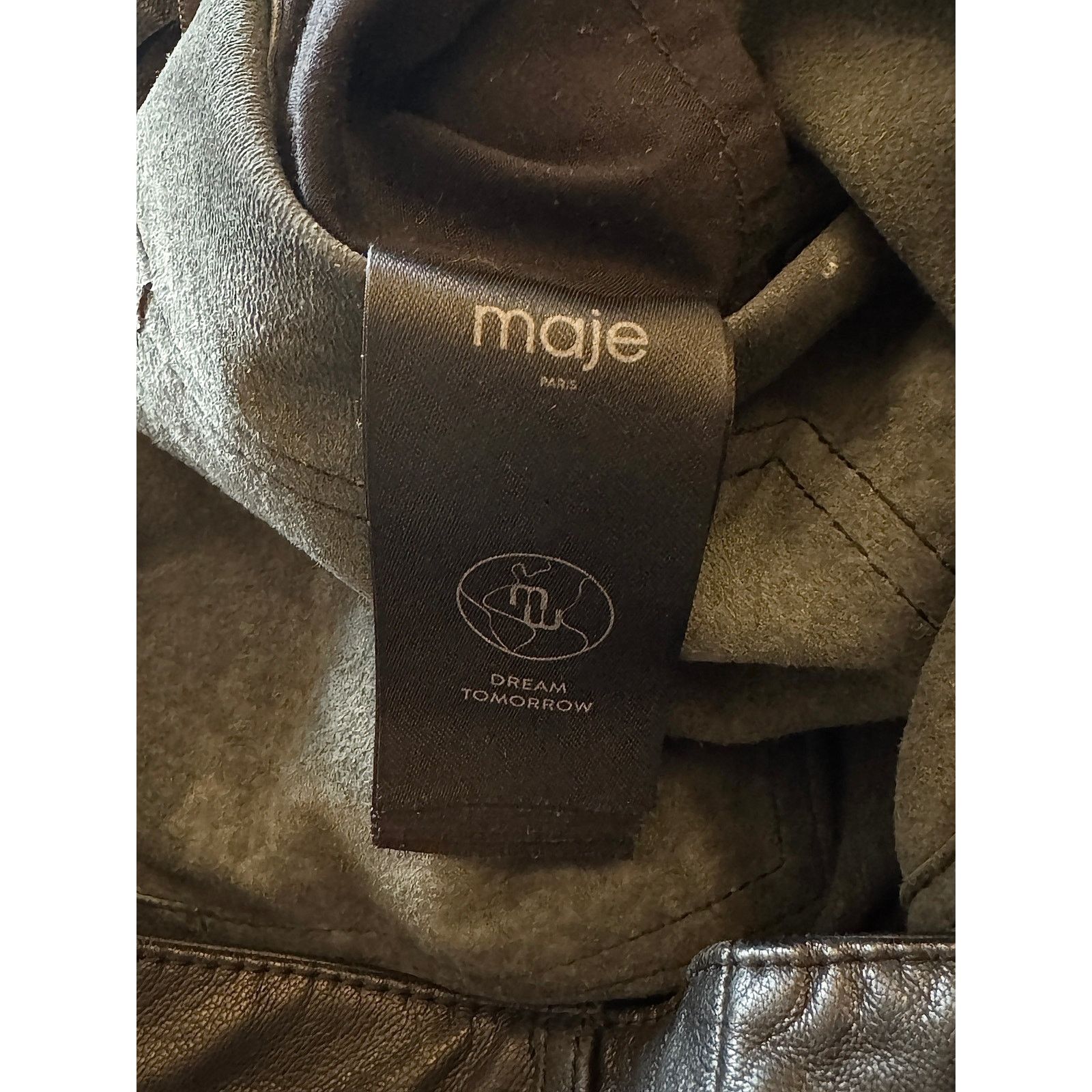 Maje Maje NWT Black Sheepskin Leather trousers Size 32" / US 10 / IT 46 - 6 Thumbnail