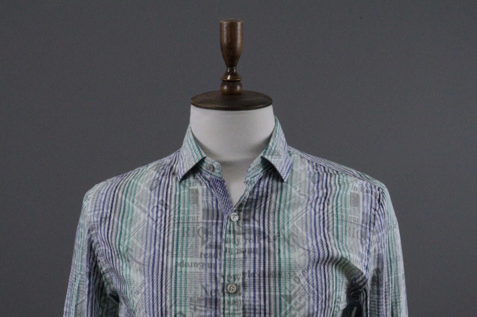 Desigual Desigual Barcelona Multicolor Striped Down Shirt Size L Size US L / EU 52-54 / 3 - 2 Thumbnail