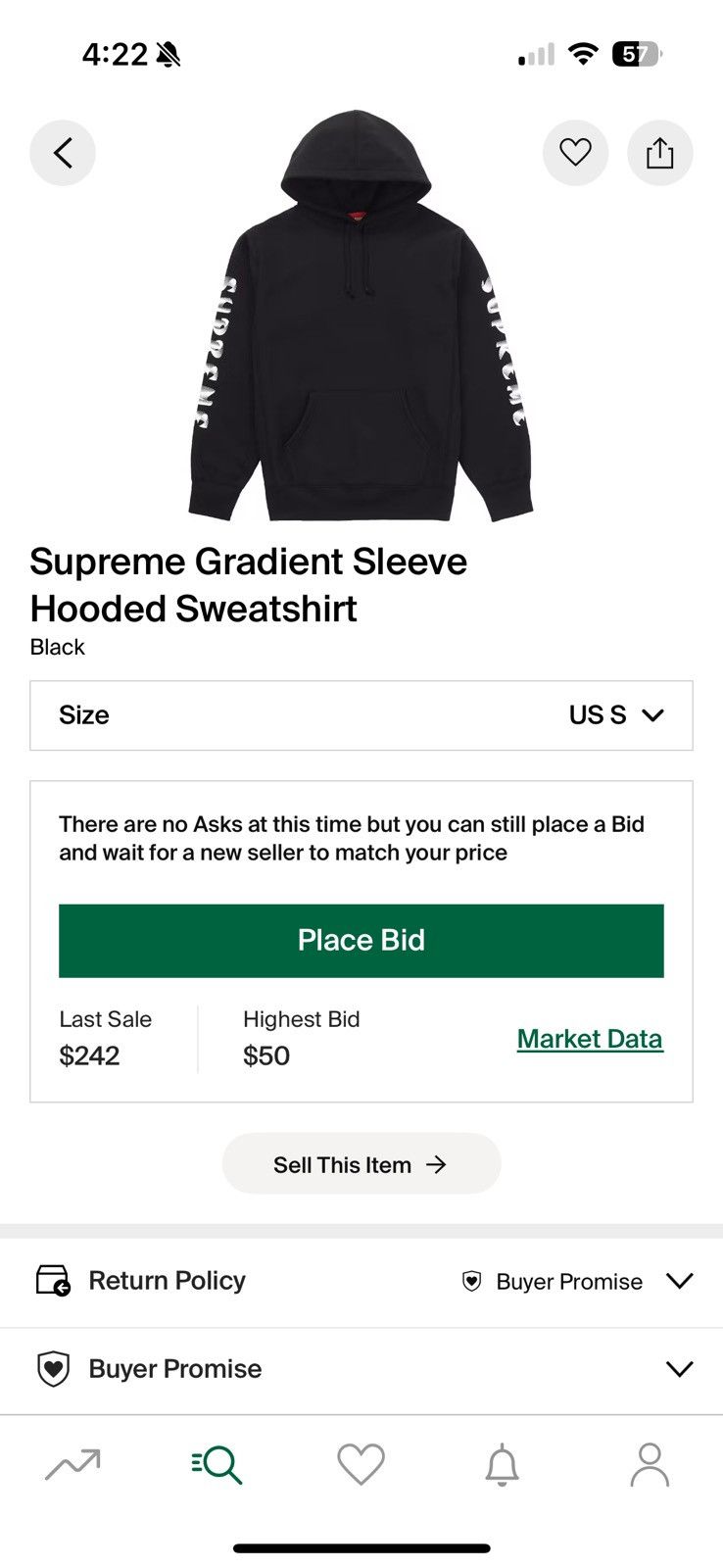 Supreme Supreme Gradient Sleeve Hooded Sewatshirt Size US M / EU 48-50 / 2 - 1 Thumbnail