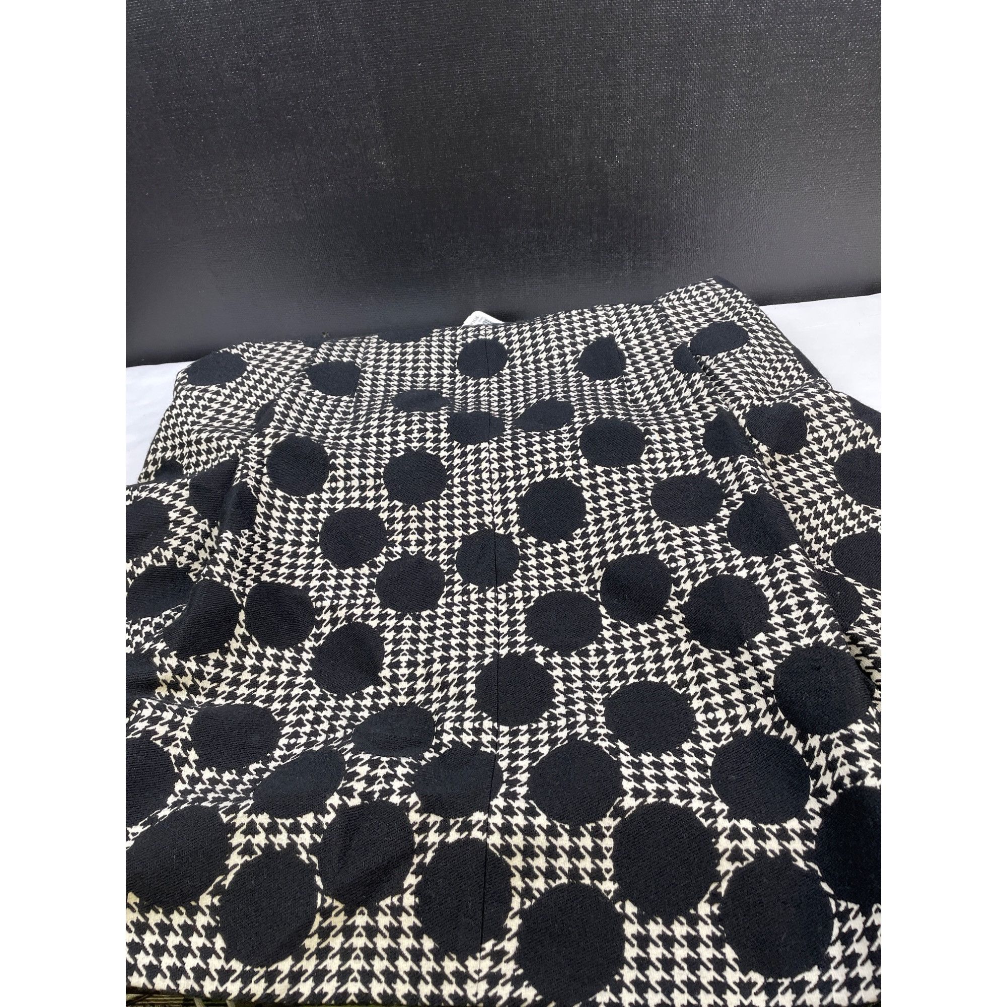Other Akris Punto Women's Black & White Houndstooth Dress Sleevele Size XL / US 12-14 / IT 48-50 - 7 Thumbnail