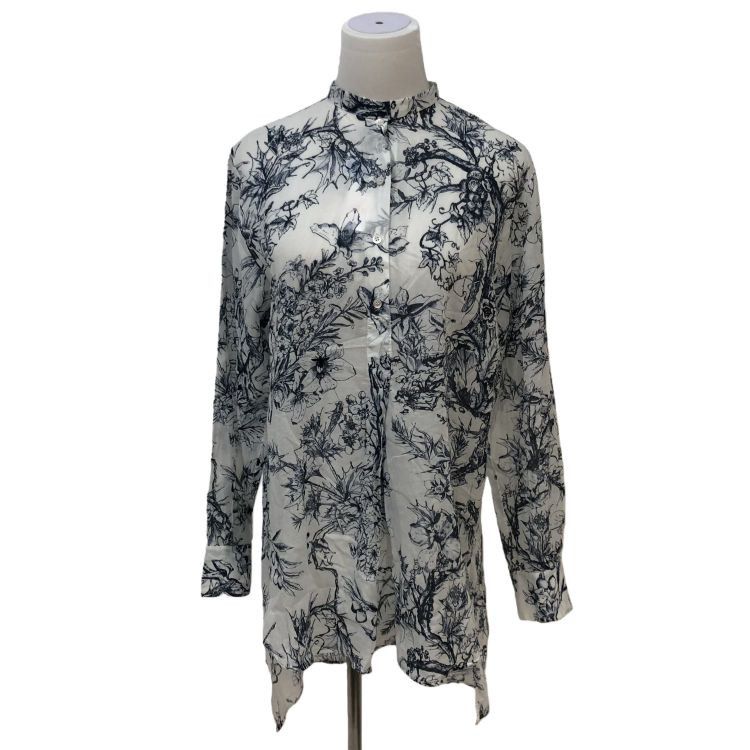 Dior Christian Dior Floral Print Blouse Size 36 Size XS / US 0-2 / IT 36-38 - 1 Thumbnail