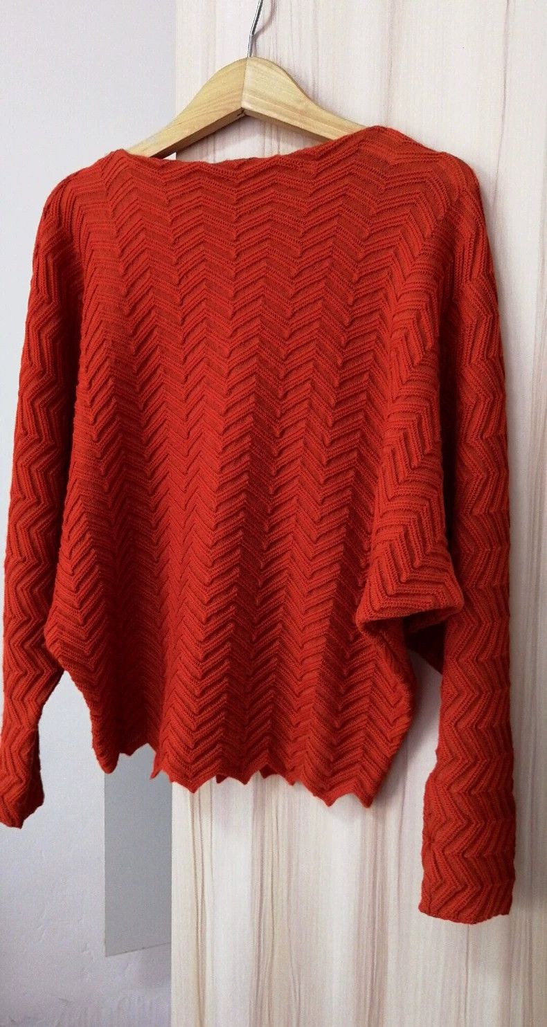 Issey Miyake issey miyake size：2 Red sweater 2506-Nextarrow Size XXS / US 00 / IT 34 - 1 Thumbnail