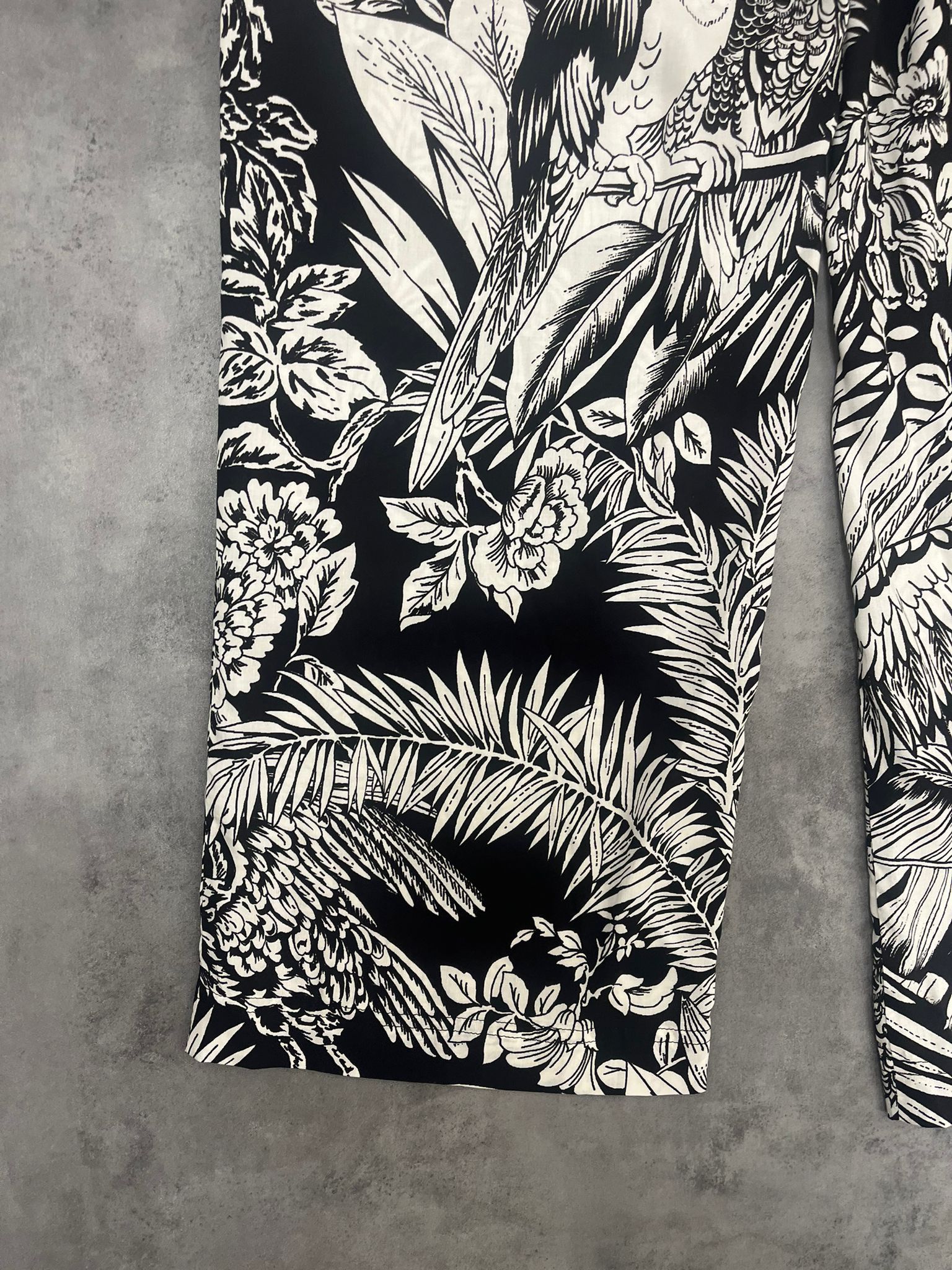Palm Angels o1c11t2y0823 Jungla Parrots Pajama Pants in Black & White Size US 32 / EU 48 - 16 Thumbnail