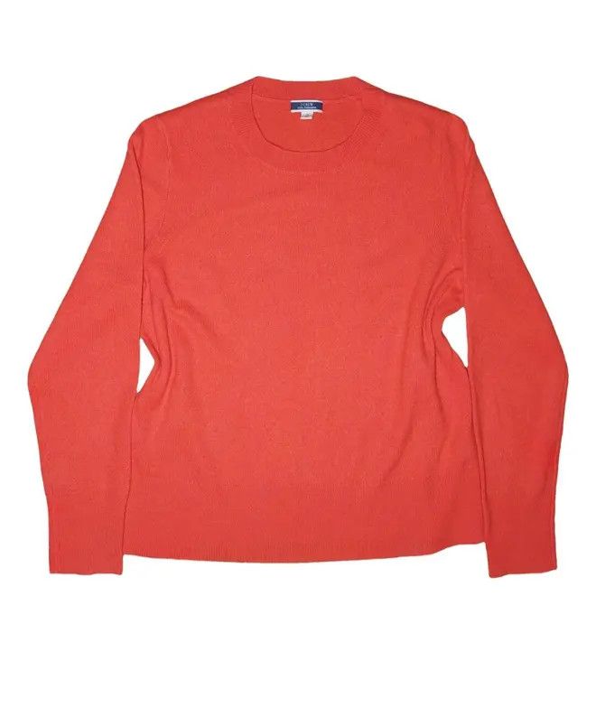 image of J Crew 100% Cashmere Sweater Jumper Coral Luxury Soft Unique, Women's (Size Small)