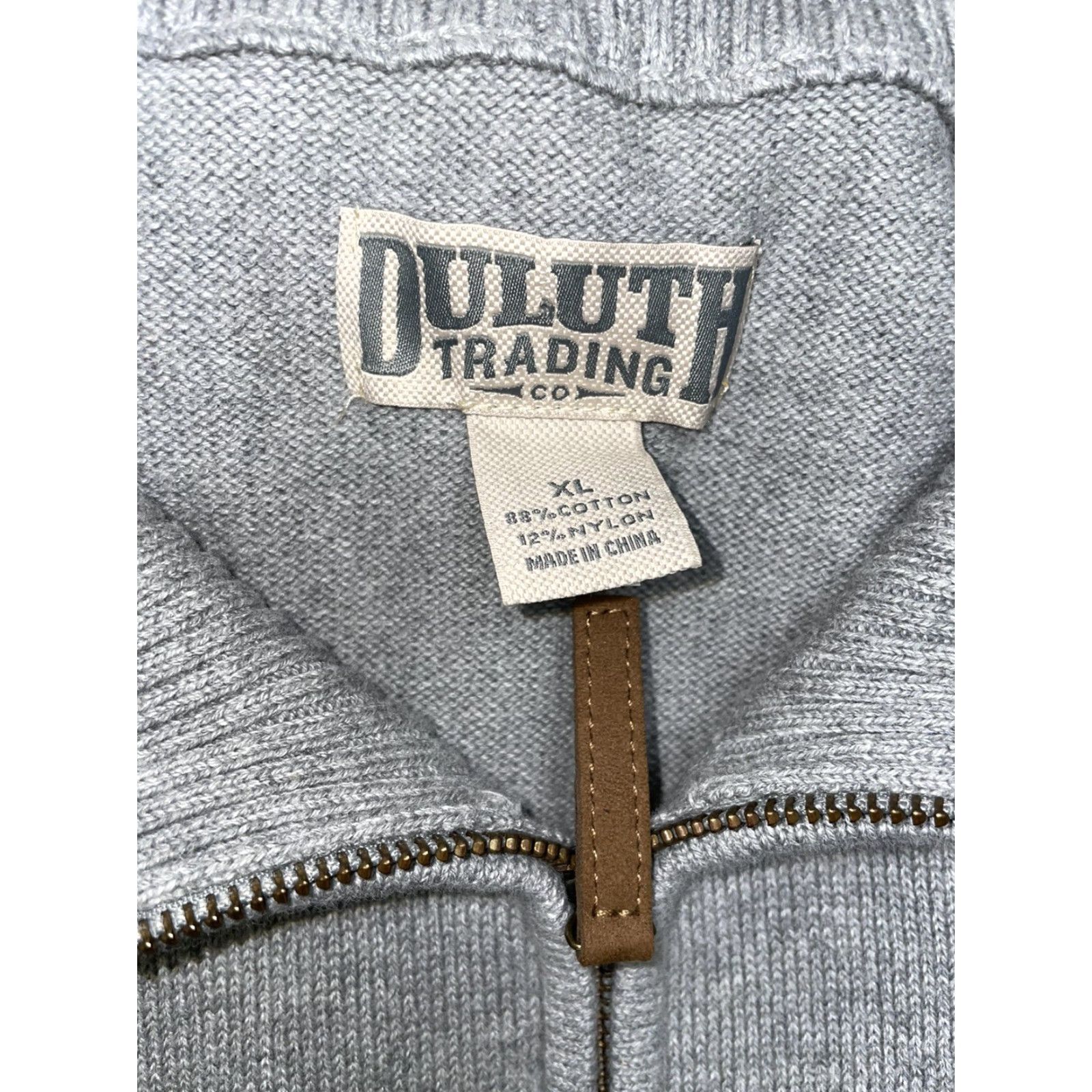 Duluth Trading Company Duluth Trading Company Cotton Blend Grey Half Zip Pullover Mens XL Sweater Zip Gray Pullover Men XL Size US XL / EU 56 / 4 - 8 Thumbnail