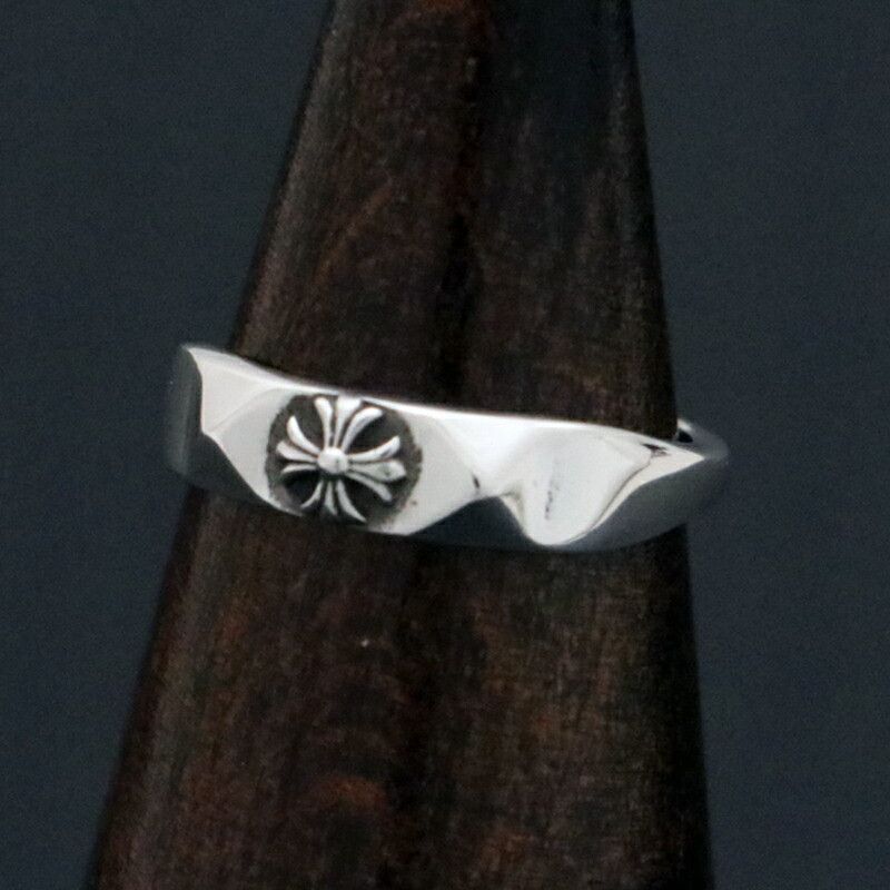 image of Chrome Hearts Plus Bubble Gum Ring - 15Mm in Silver, Men's