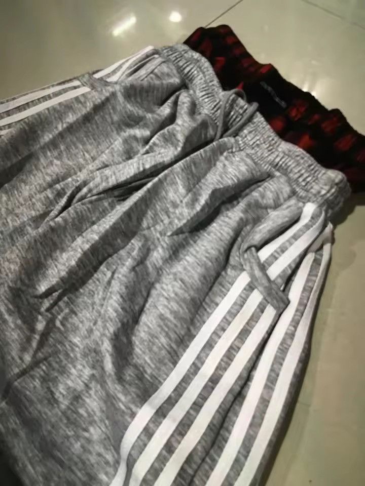 Japanese Brand Double-Waist Plaid Sweatpants Wide Leg Baggy - NEW Size US 32 / EU 48 - 3 Thumbnail