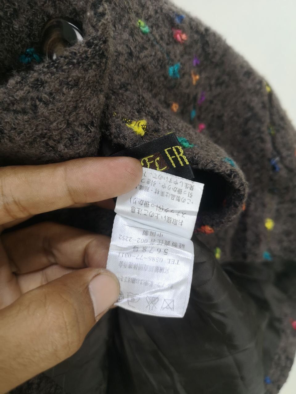 Aran Isles Knitwear Vintage Japanese Brand Frohlich Rainbow Petite Jacket Size M / US 6-8 / IT 42-44 - 6 Thumbnail
