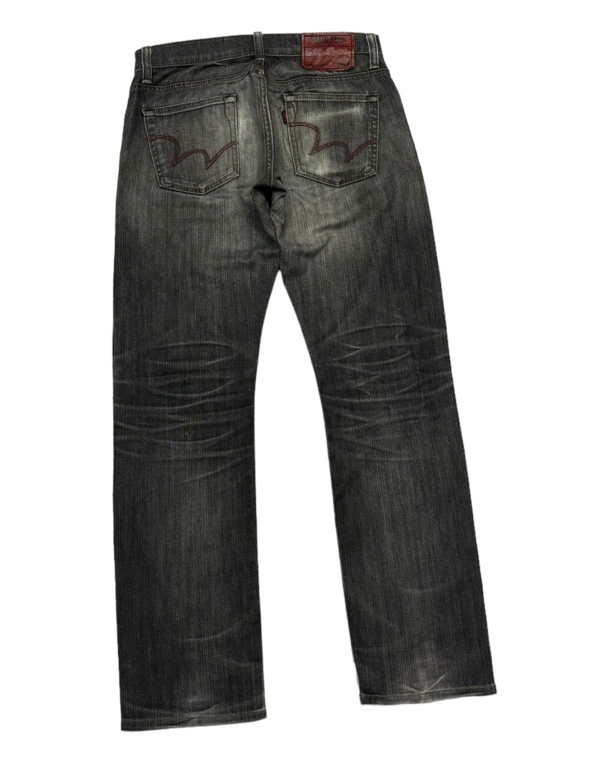 Hysteric Glamour 🔥Vintage Edwin 503 Black Faded Distressed Denim Jeans Size US 33 - 8 Thumbnail