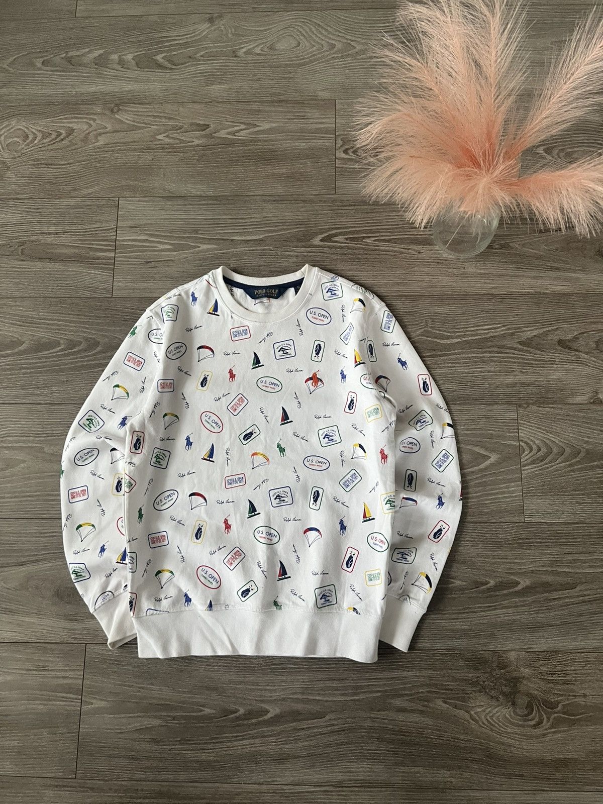 Polo Ralph Lauren × RLX Ralph Lauren ‼️Polo Ralph Lauren New Collection QR Tag Monogram Sweatshirt Size US XS / EU 42 / 0 - 1 Thumbnail