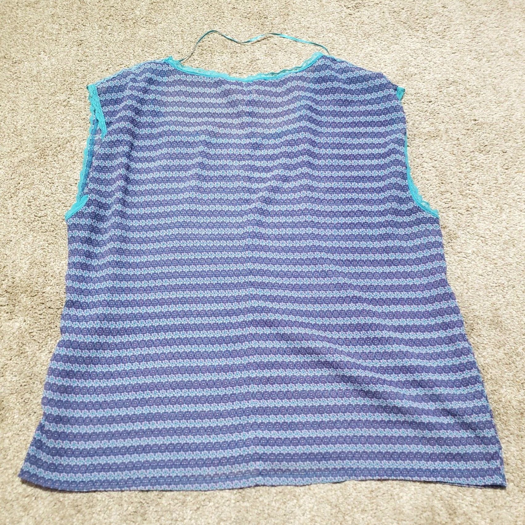 Route 66 VINTAGE Route 66 Tank Top Shirt Women Large Blue Sleeveless 90s Style Summer Apparel Size L / US 10 / IT 46 - 7 Thumbnail