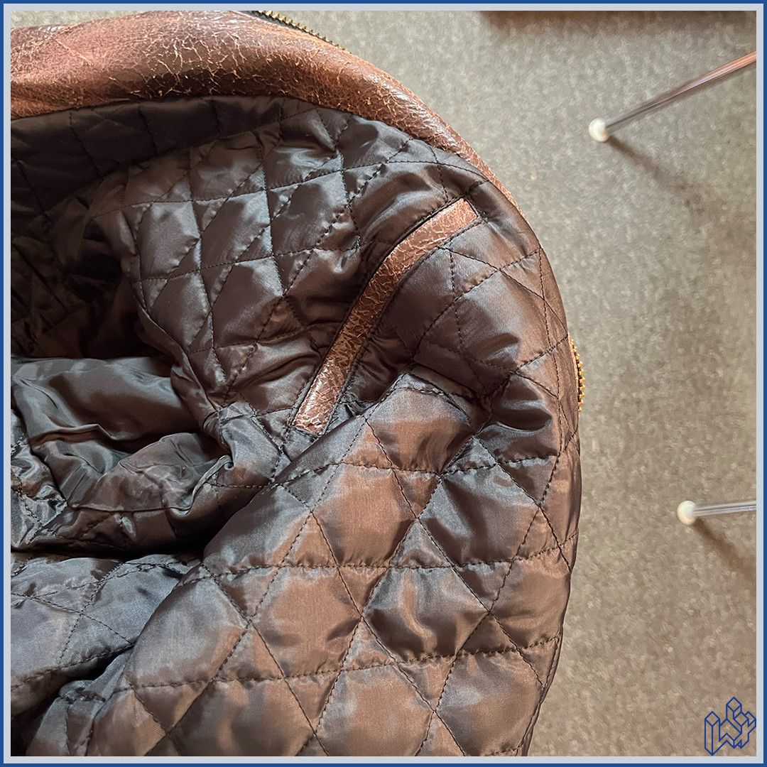 Blackmeans Blackmeans brown leather cracked jacket Size US M / EU 48-50 / 2 - 13 Thumbnail