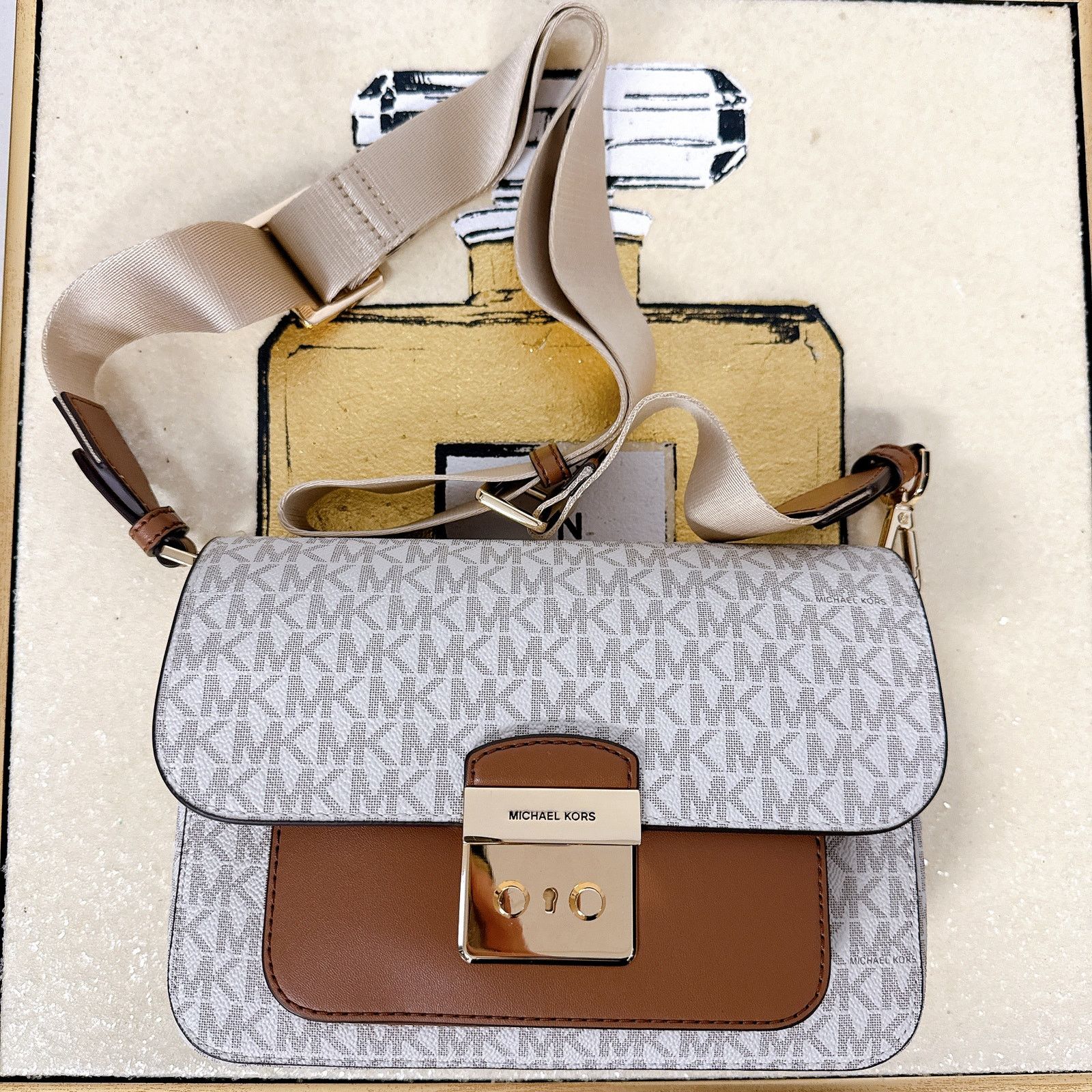 Michael Kors Michael Kors 35T2GS9M2B Sloan Editor Medium Signature Logo Size ONE SIZE - 5 Thumbnail
