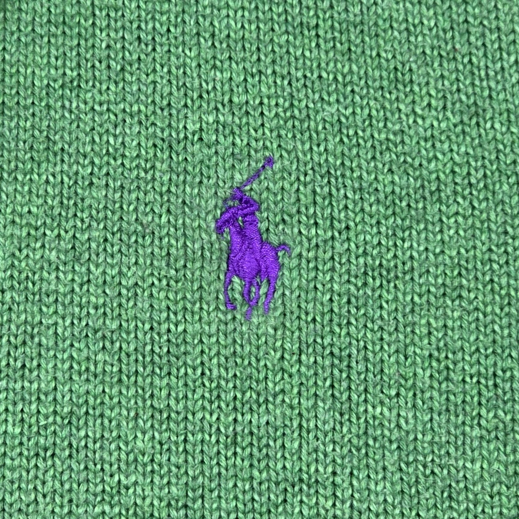 Polo Ralph Lauren VINTAGE Polo Ralph Lauren Mens Quarter Zip 2XL Heavy Mockneck Green Purple Sweater Rare Size US XXL / EU 58 / 5 - 7 Thumbnail