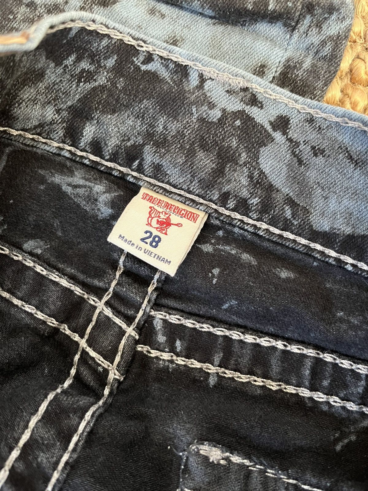 True Religion True Religion Big T Acid Wash Jeans “Ascot Grey” Size US 28 / EU 44 - 7 Thumbnail